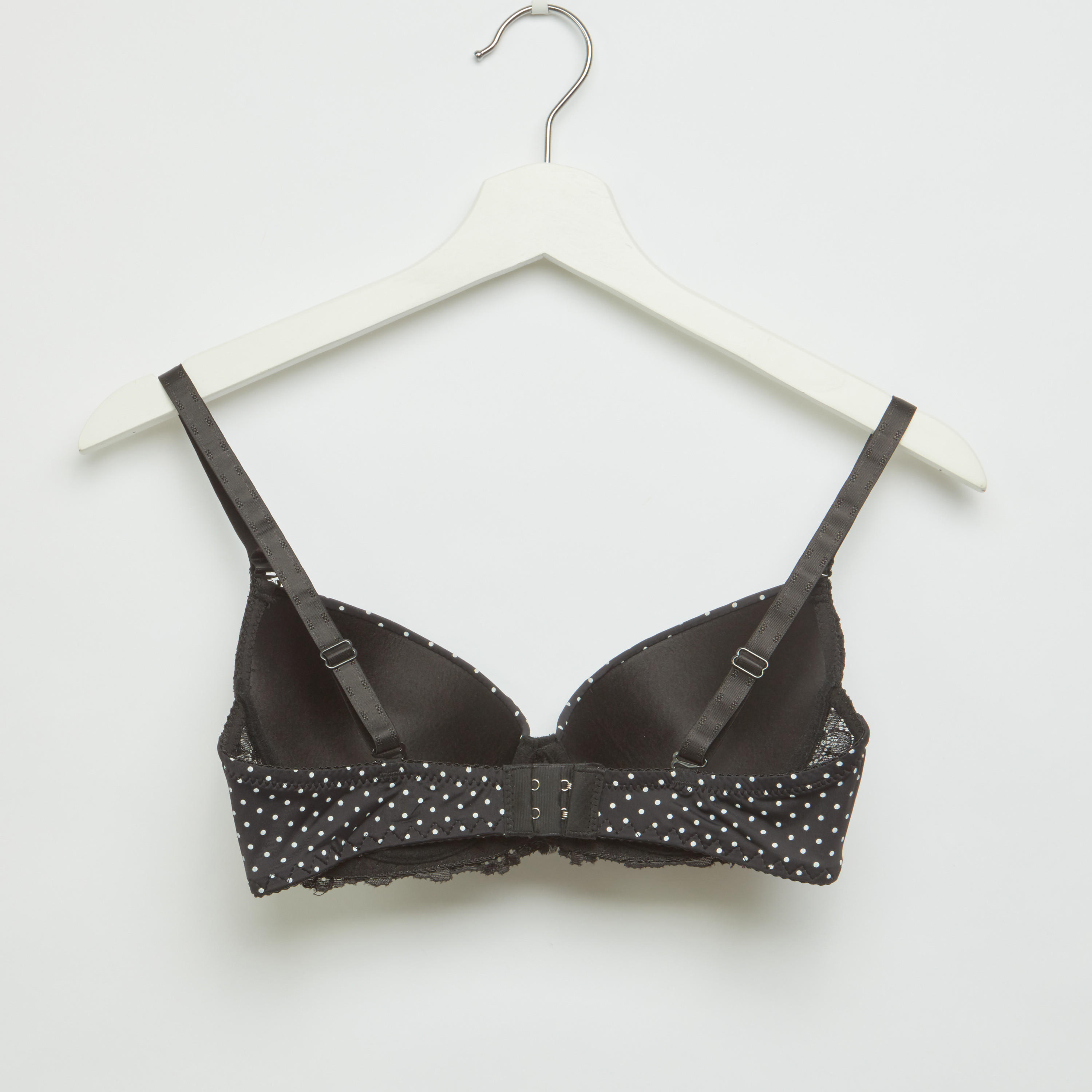 طقم سراويل داخلية وصدريّة بلانج مبطّنة بطبعات منقّطة-women-clothing-lingerie-lingeriesets-image-3