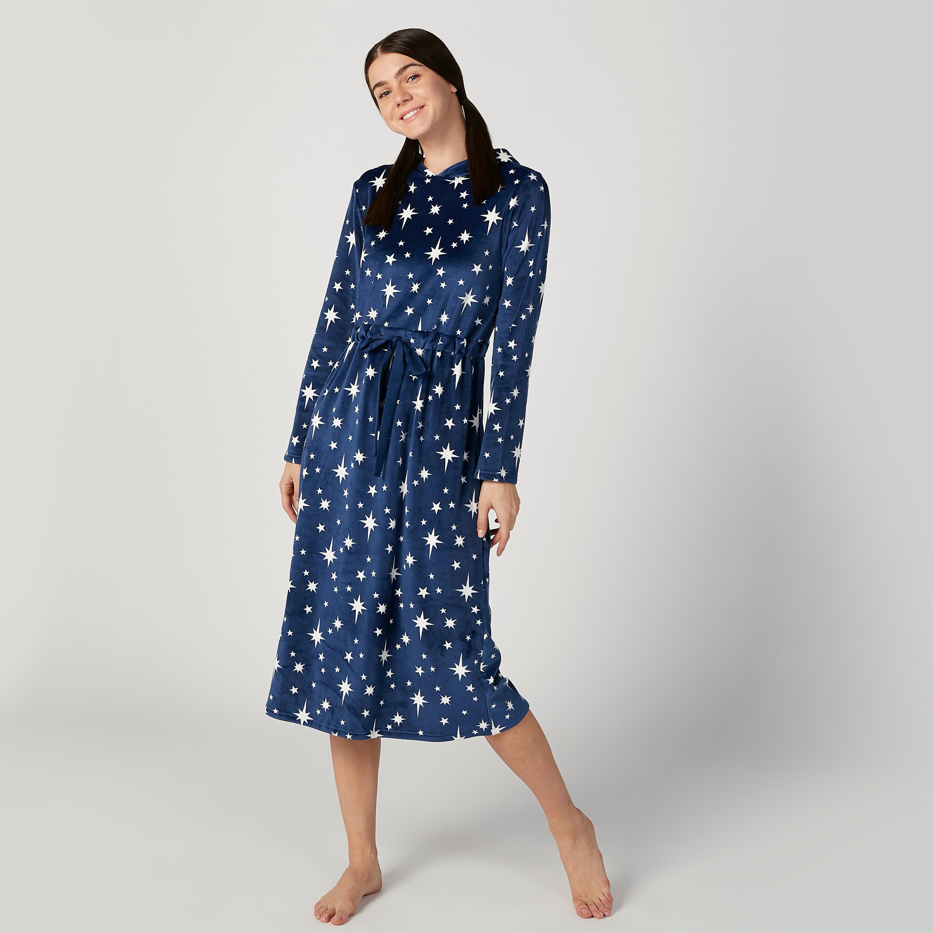 قميص نوم بقبعة وأكمام طويلة وطبعات-women-clothing-nightwear-nighties-image-1