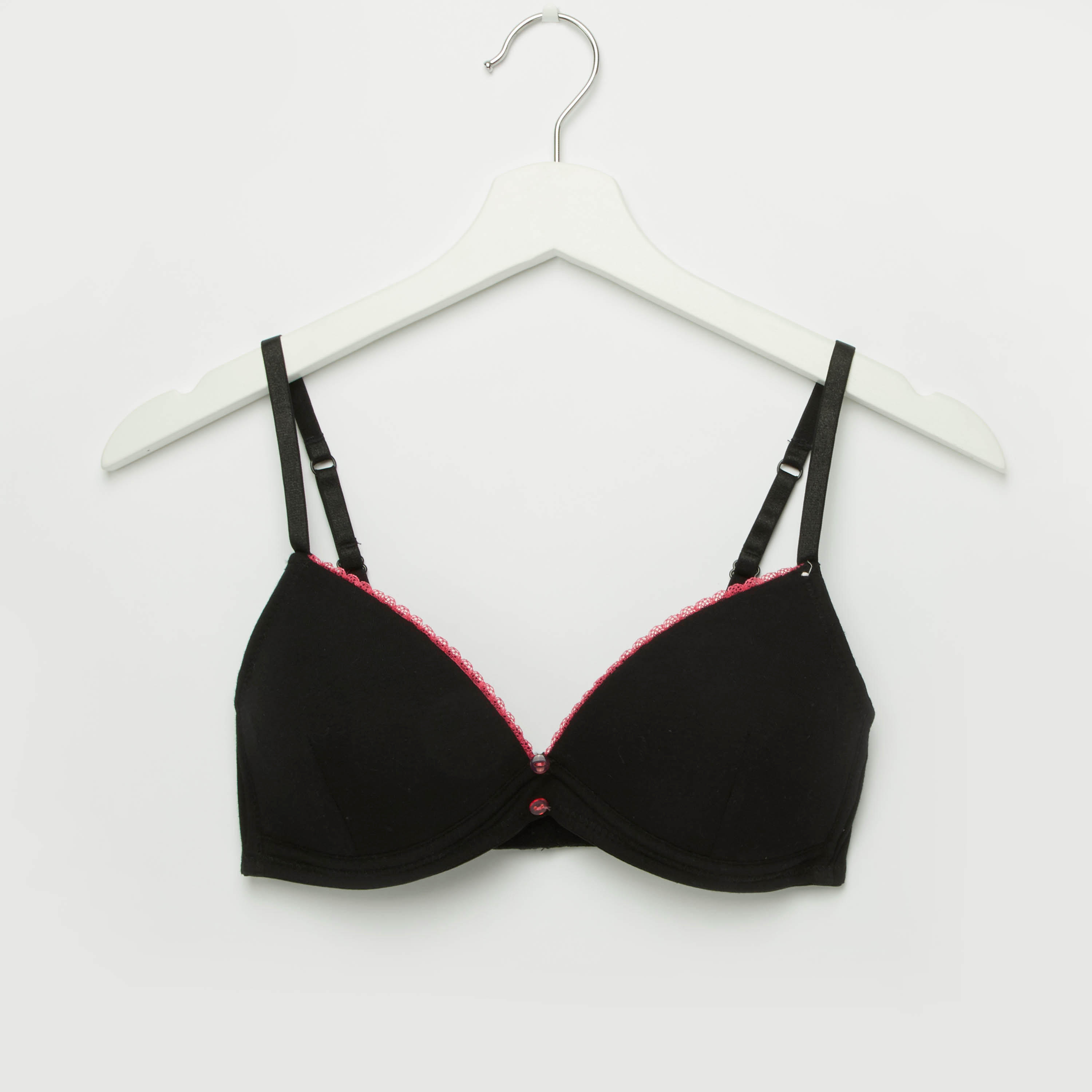 صدريّة تيشيرت ببطانة خفيفة وحمّالات قابلة للتعديل - طقم من قطعتين متنوعتين-women-clothing-lingerie-bras-image-2