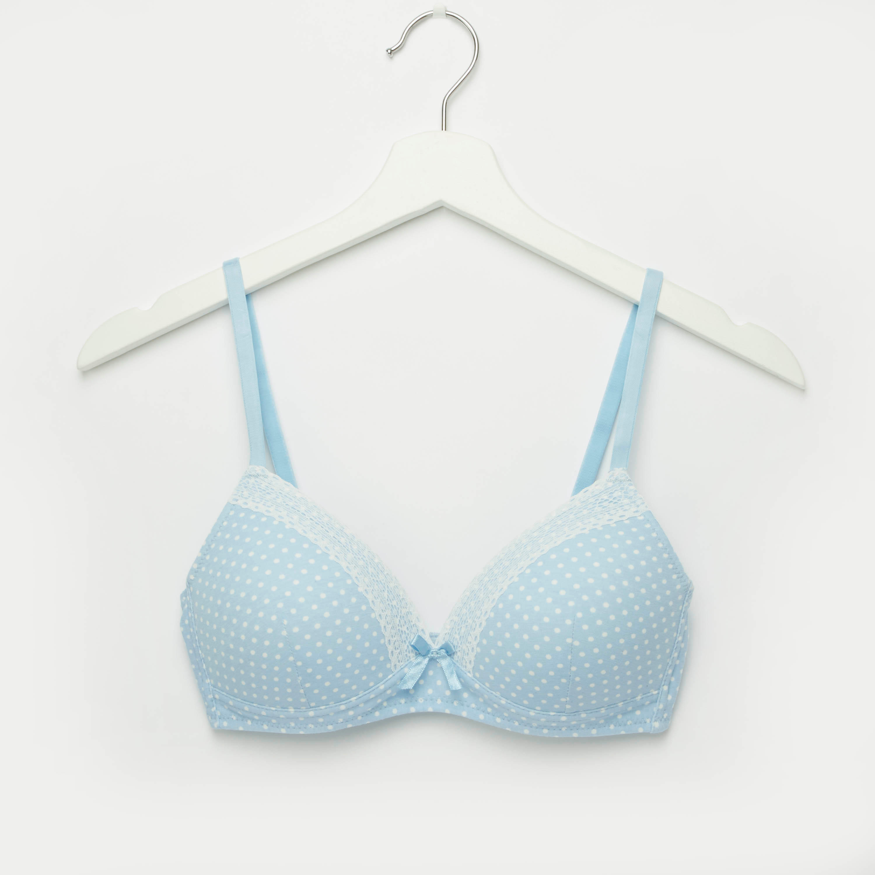صدريّة تيشيرت ببطانة خفيفة وحمّالات قابلة للتعديل - طقم من قطعتين متنوعتين-women-clothing-lingerie-bras-image-2