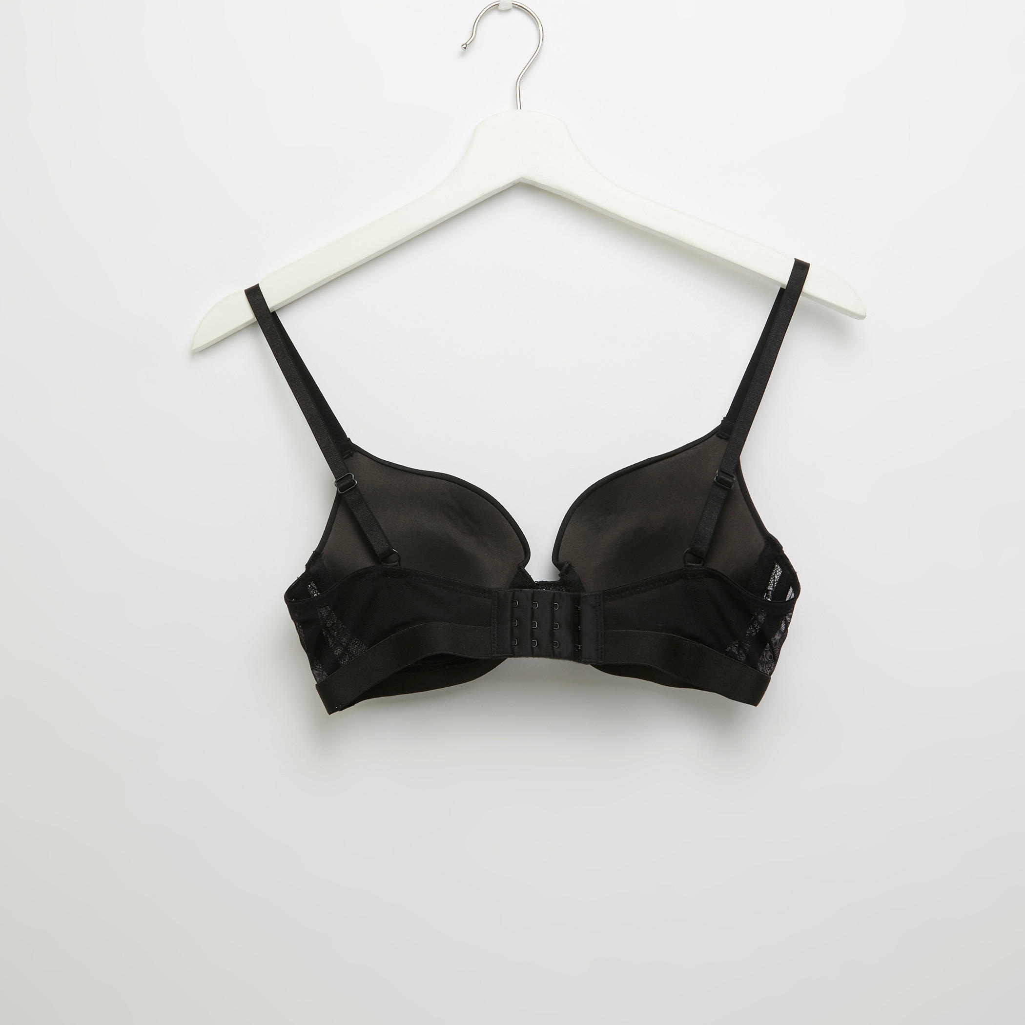 طقم سراويل داخلية وصدريّة بلانج مبطّنة بتفاصيل دانتيل-women-clothing-lingerie-lingeriesets-image-3