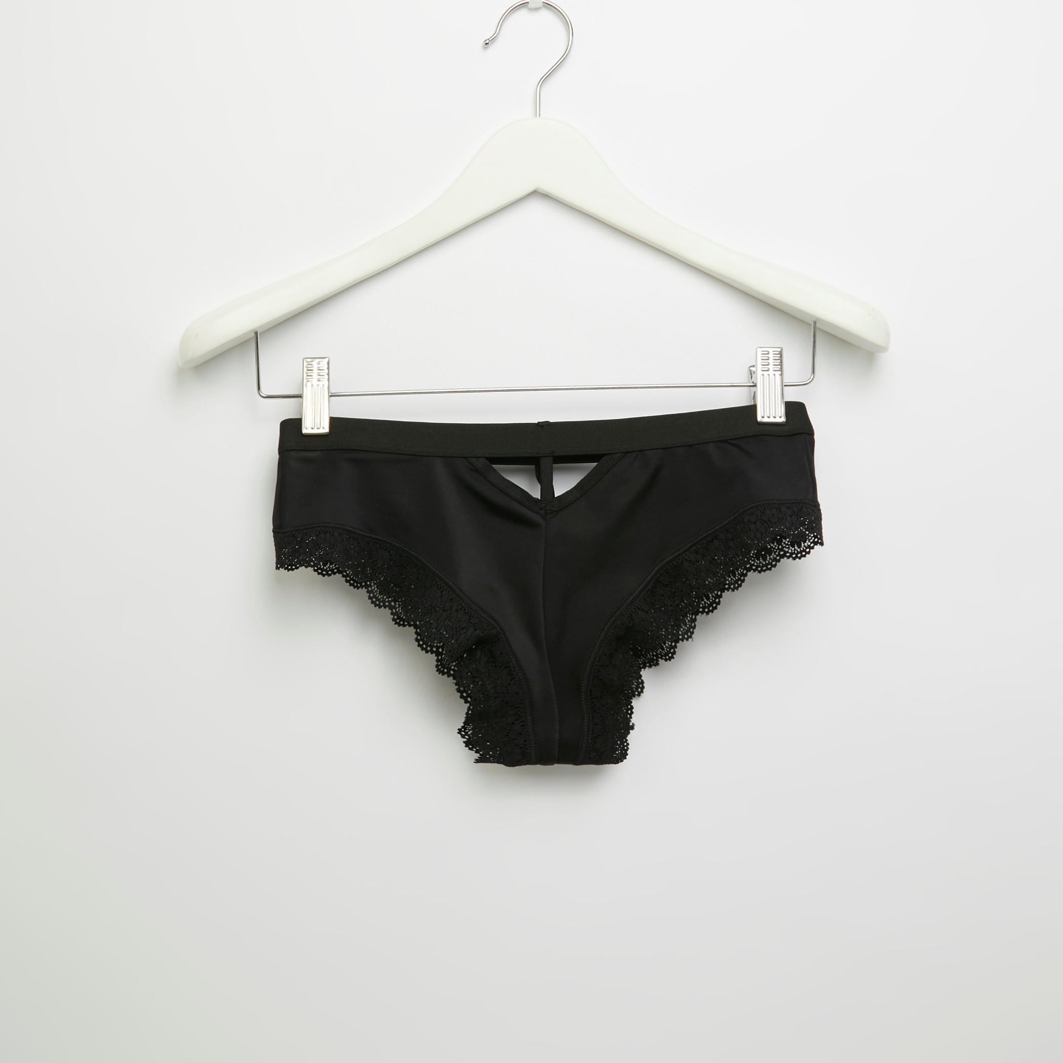 طقم سراويل داخلية وصدريّة بلانج مبطّنة بتفاصيل دانتيل-women-clothing-lingerie-lingeriesets-image-4