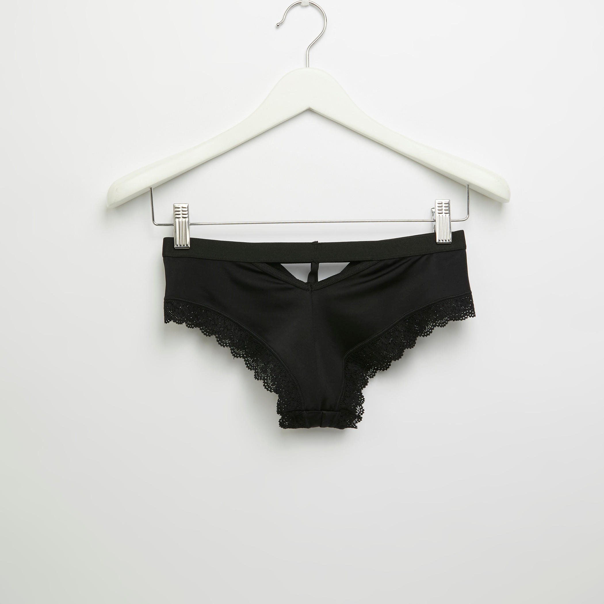 طقم سراويل داخلية وصدريّة بلانج مبطّنة بتفاصيل دانتيل-women-clothing-lingerie-lingeriesets-image-5