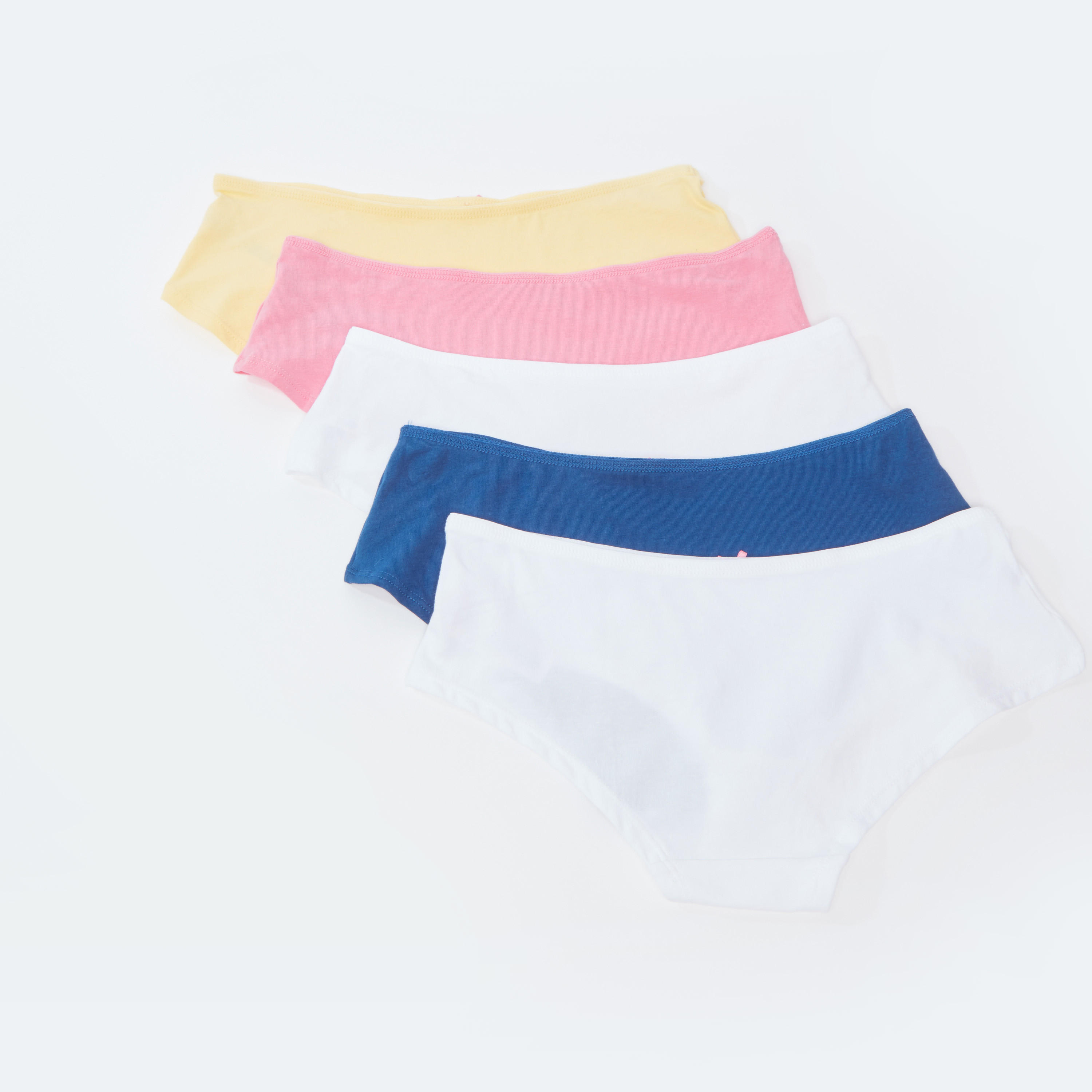 سراويل داخلية سادة بخصر مطاطي - طقم من 5 قطع-women-clothing-lingerie-panties-image-2