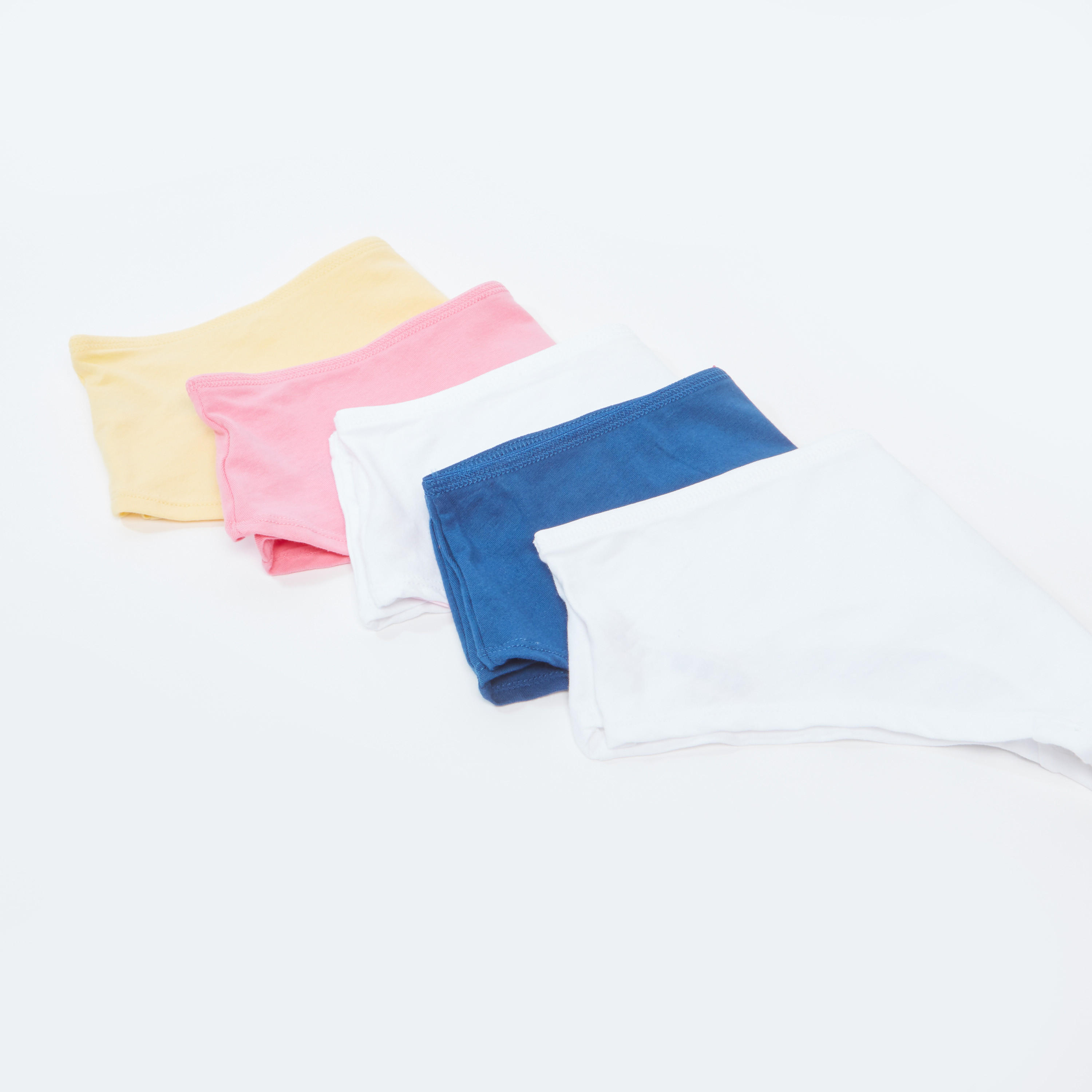 سراويل داخلية سادة بخصر مطاطي - طقم من 5 قطع-women-clothing-lingerie-panties-image-3
