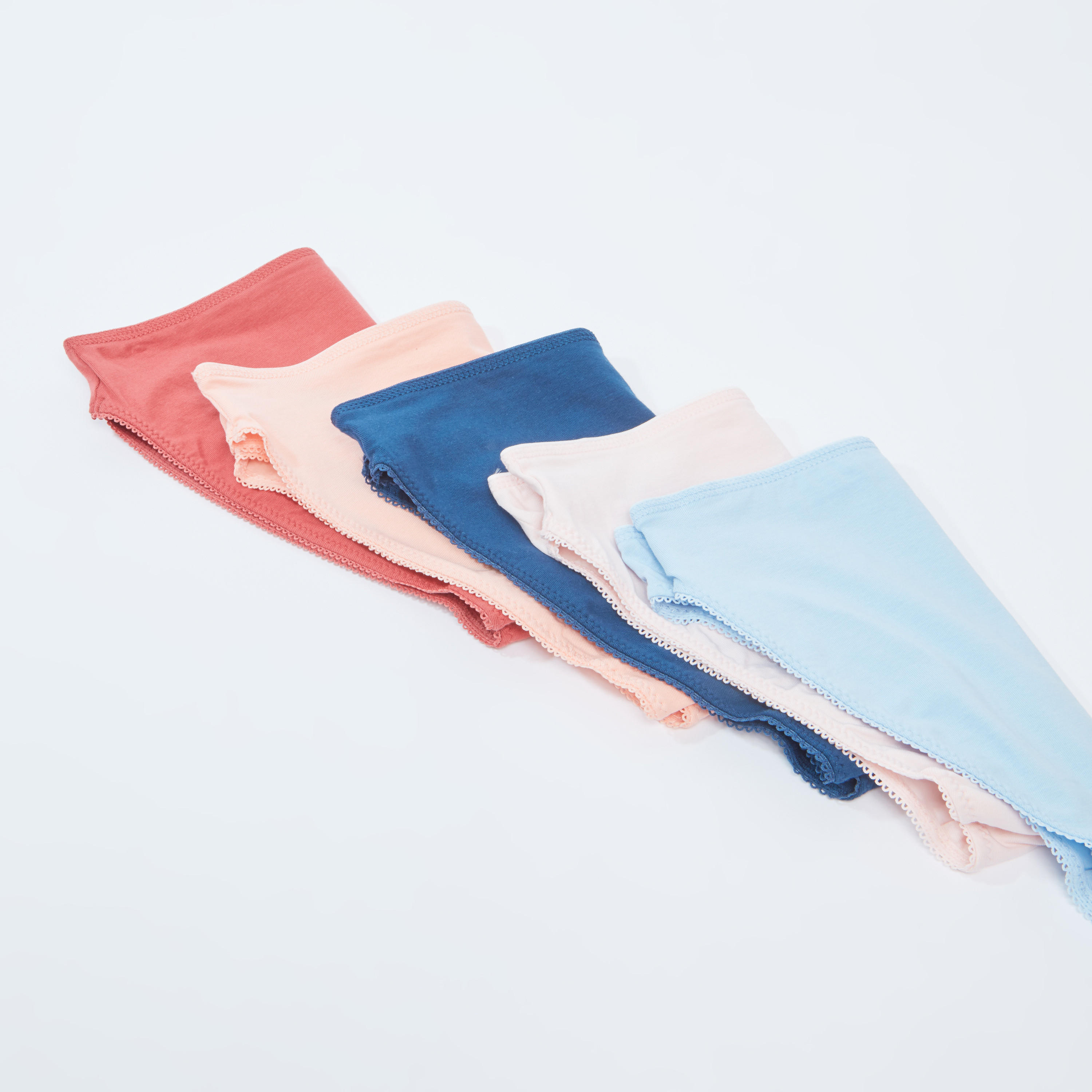 سراويل داخلية مستدامة سادة مرتفعة - طقم من 5 قطع-women-clothing-lingerie-panties-image-3