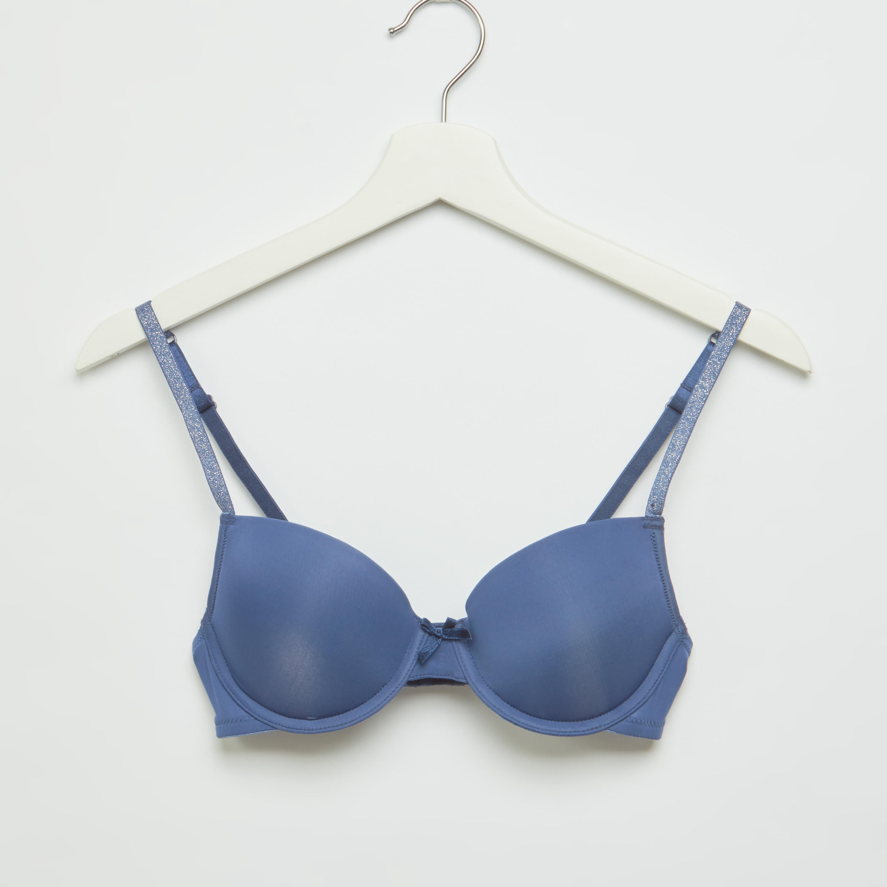 صدريّة بلانج سادة مبطّنة بمشبك إغلاق-women-clothing-lingerie-bras-image-1