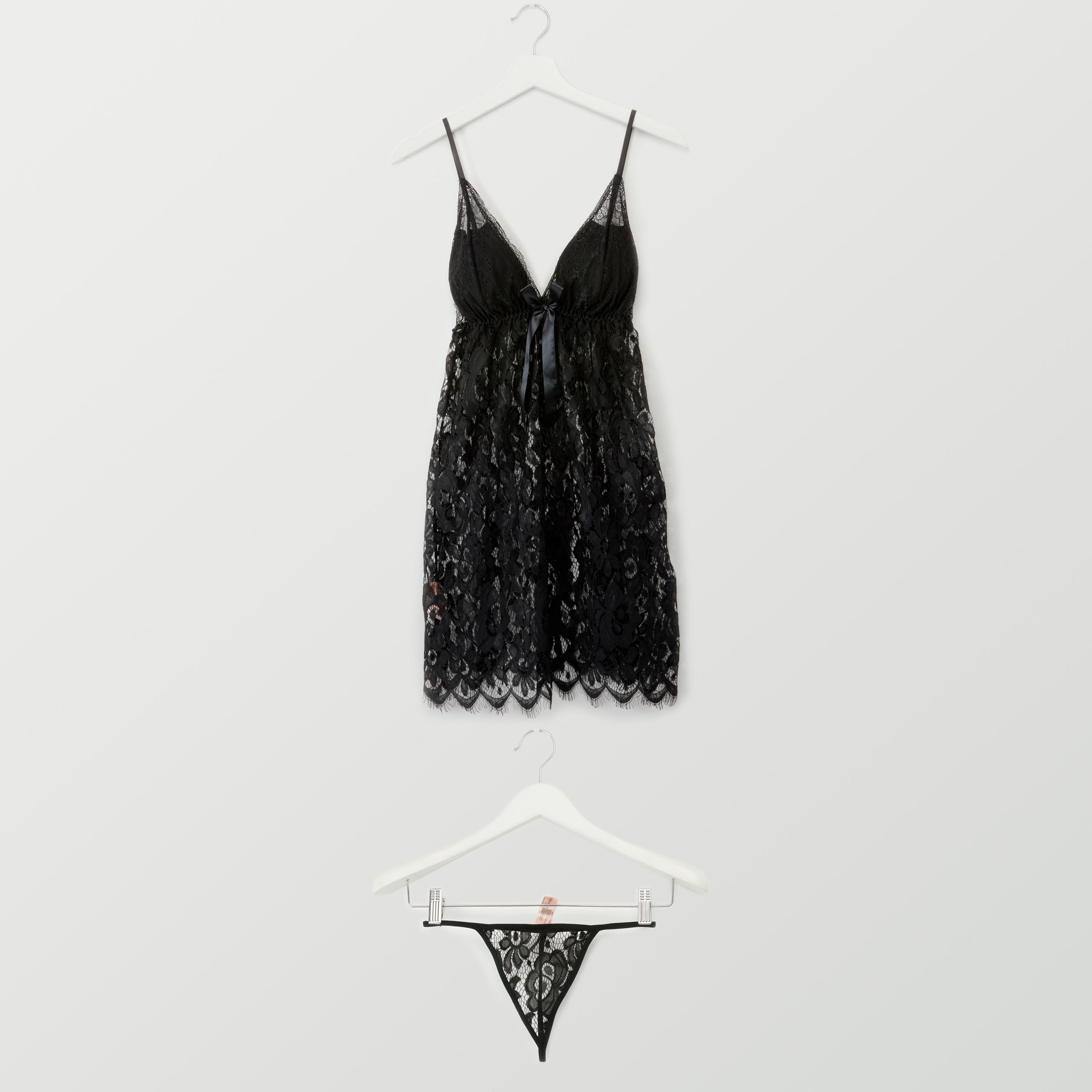 قميص نوم دانتيل مع ثونج-women-clothing-nightwear-pyjamas-longsets-image-6