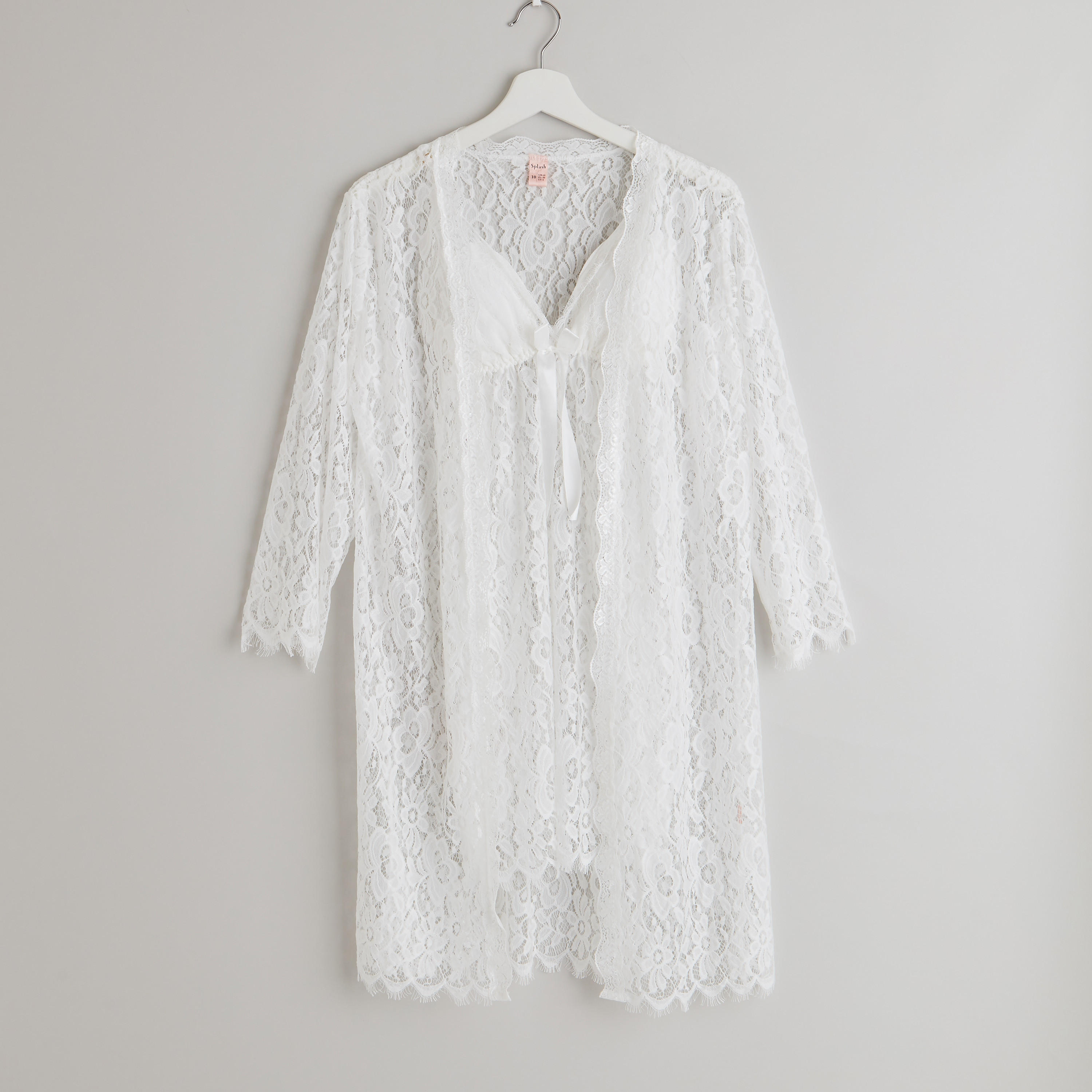 طقم ملابس نوم بارز الملمس من  ثلالث قطع-women-clothing-nightwear-pyjamas-longsets-image-2