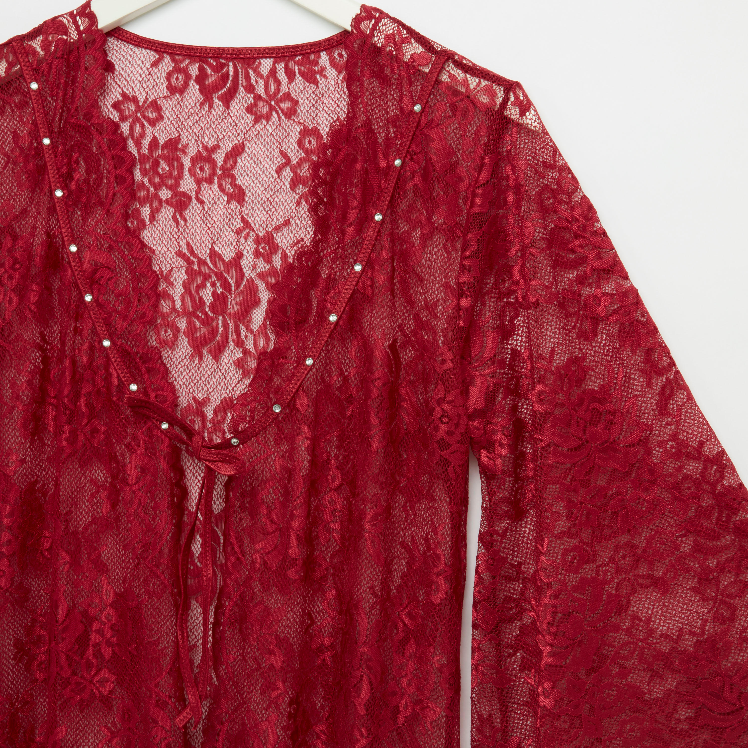 طقم ملابس نوم دانتيل من 3 قطع-women-clothing-nightwear-pyjamas-longsets-image-6
