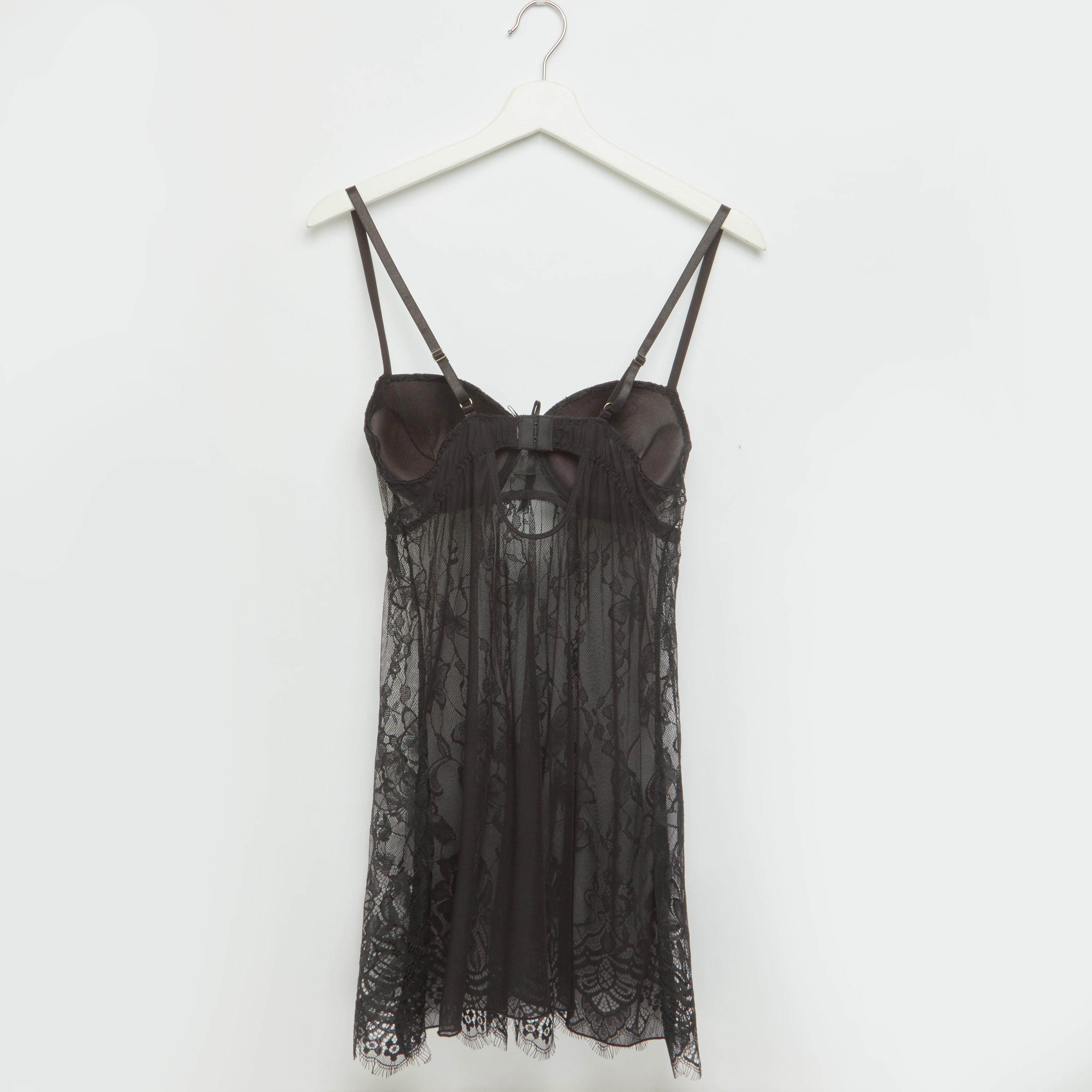 قميص نوم دانتيل مبطّن بحمّالات رفيعة-women-clothing-nightwear-nighties-image-3