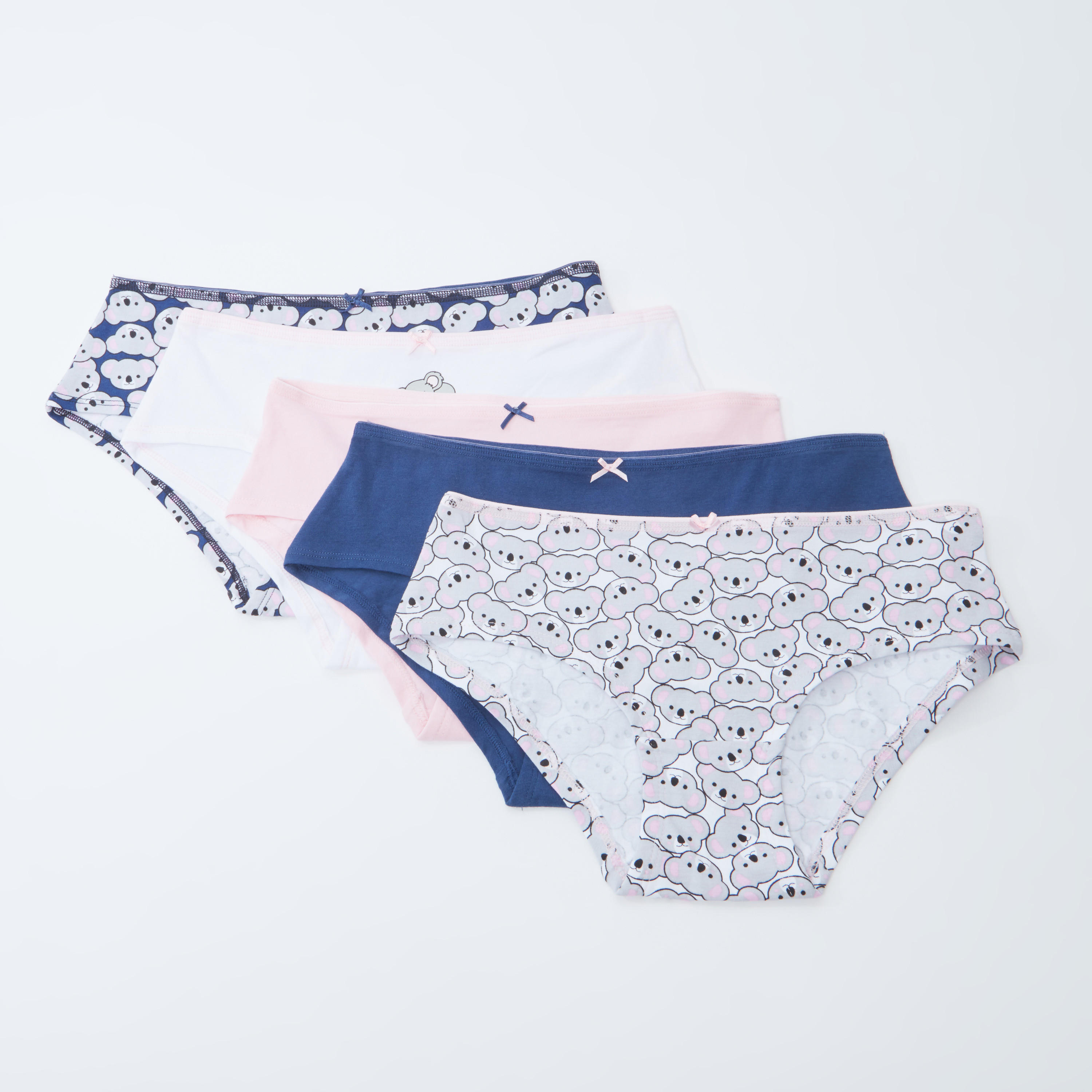 Set of 5 - Assorted Hipster Briefs with Elasticised Waistband-women-clothing-lingerie-panties-image-1