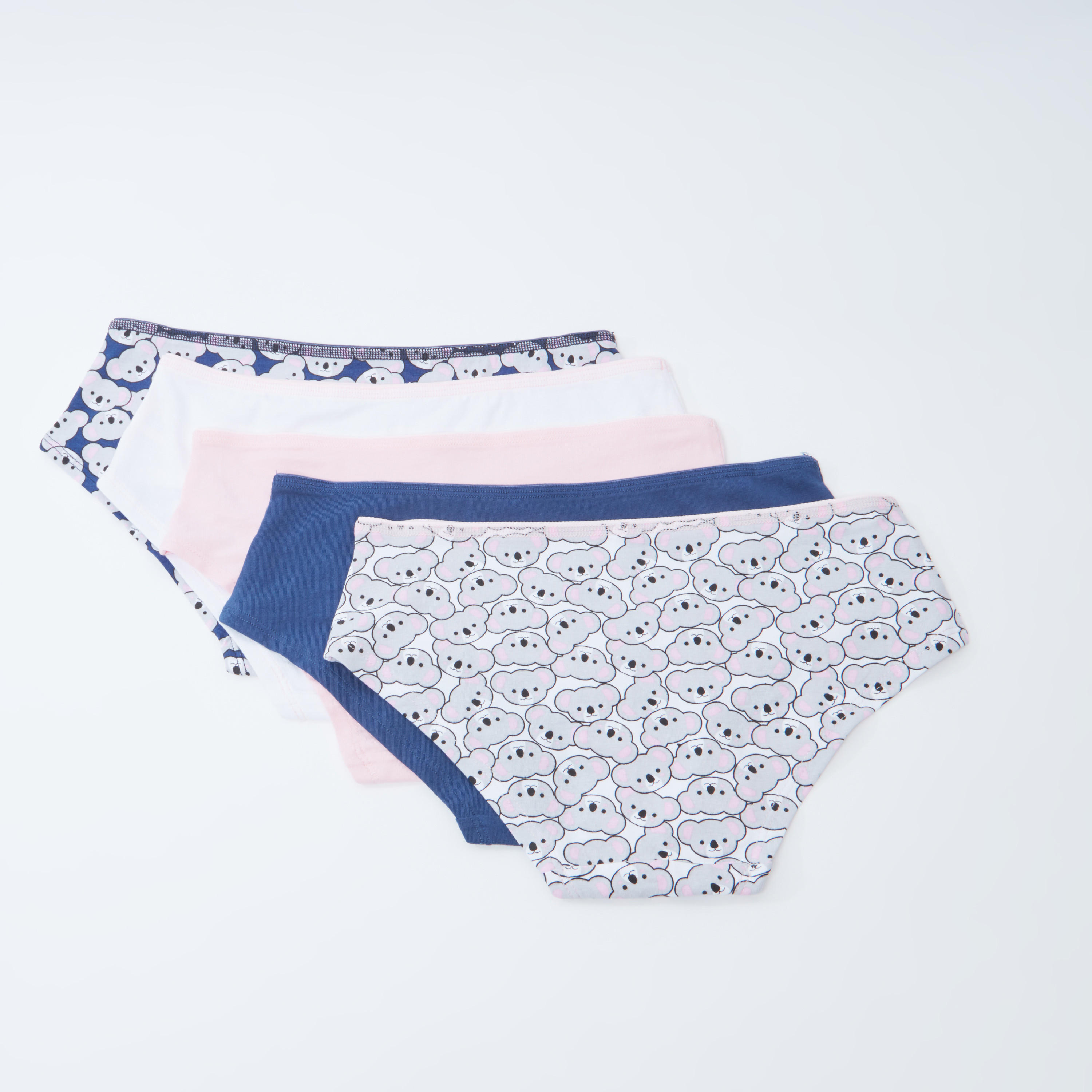Set of 5 - Assorted Hipster Briefs with Elasticised Waistband-women-clothing-lingerie-panties-image-2