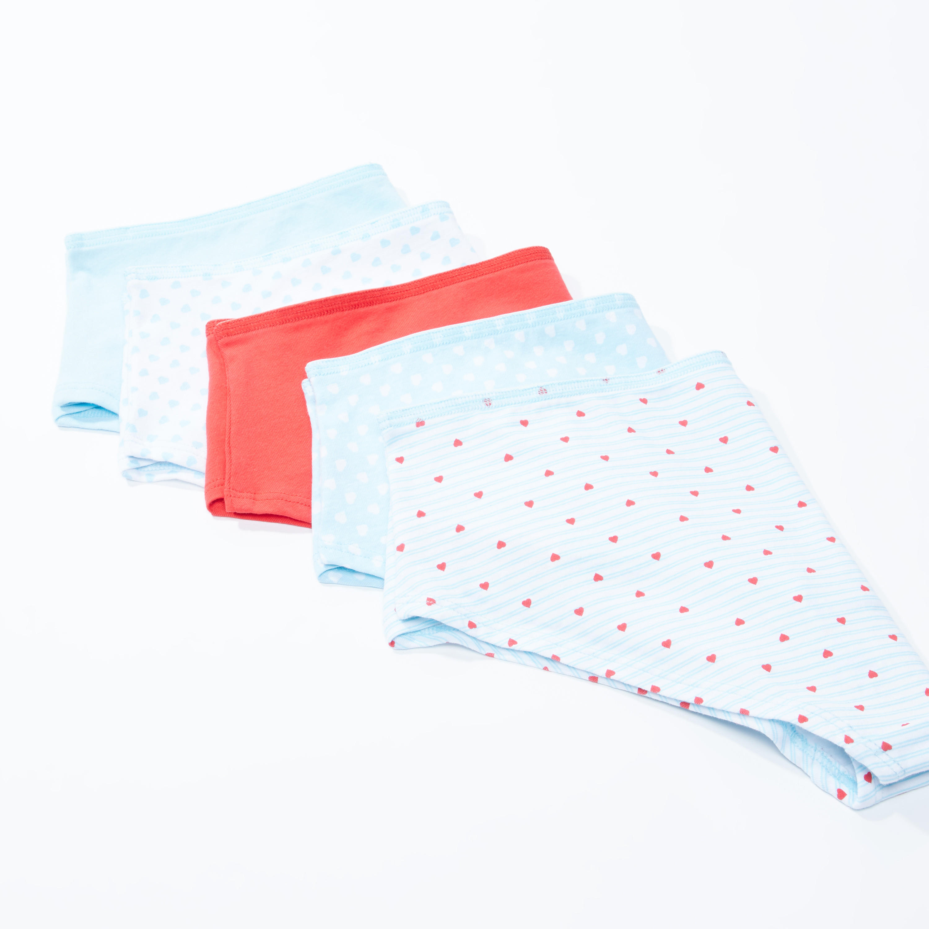 سراويل داخلية بألوان متعدّدة مع خصر مطّاطي - طقم من 5 قطع-women-clothing-lingerie-panties-image-3