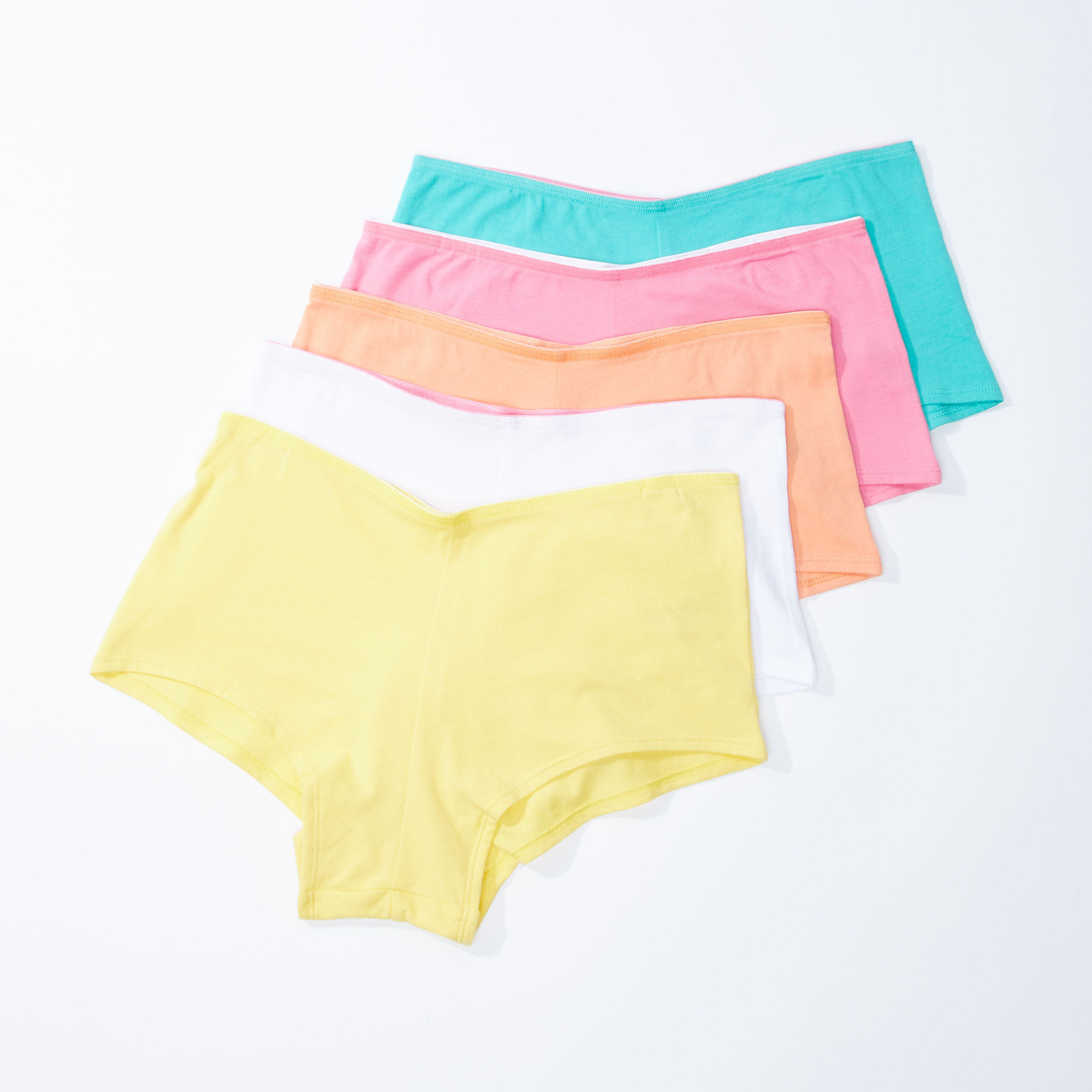 سراويل مستدام بوي شورت بخصر مطاطي- طقم من 5 قطع-women-clothing-lingerie-panties-image-1