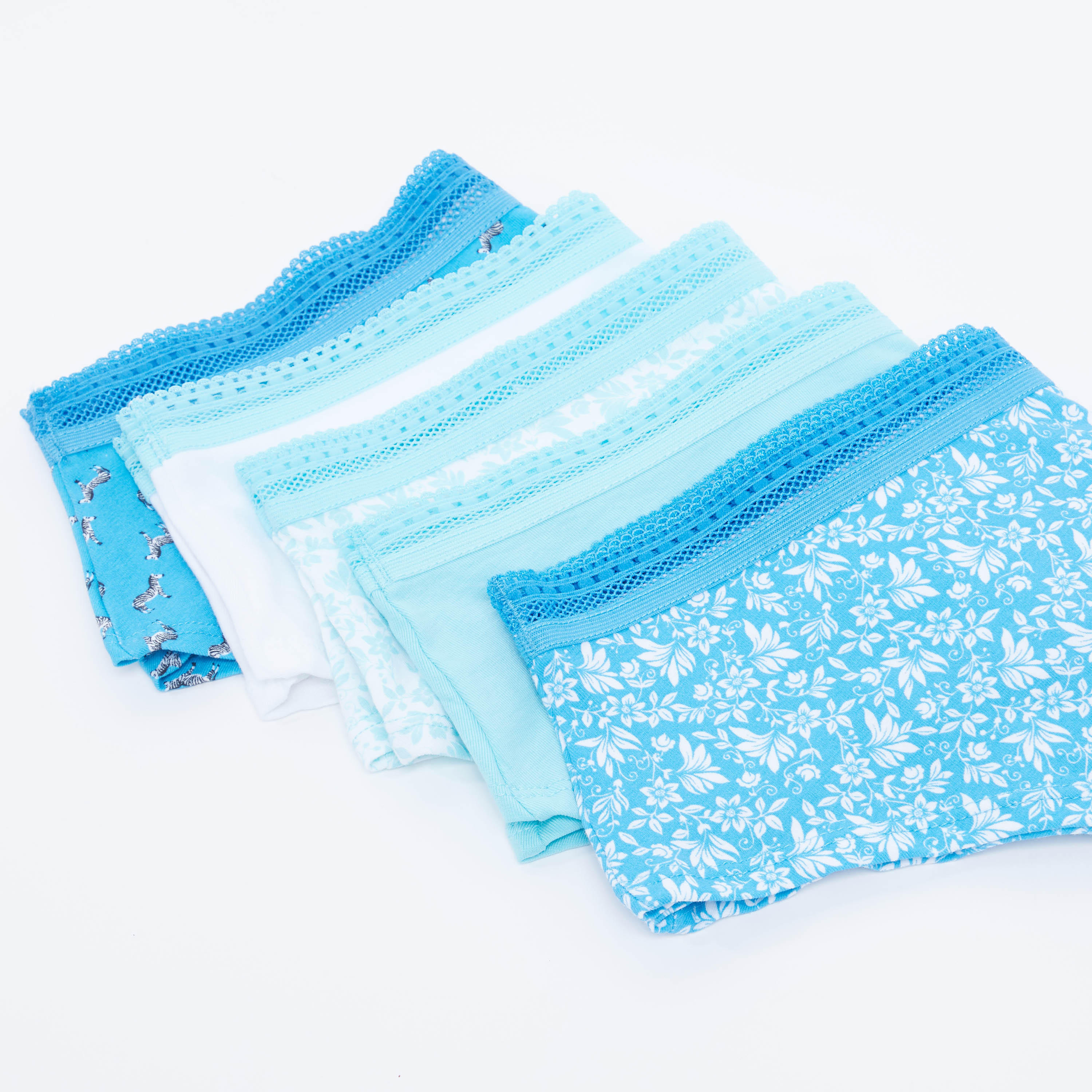 سراويل داخلية متنوعة بخصر مطّاطي - طقم من 5 قطع-women-clothing-lingerie-panties-image-3