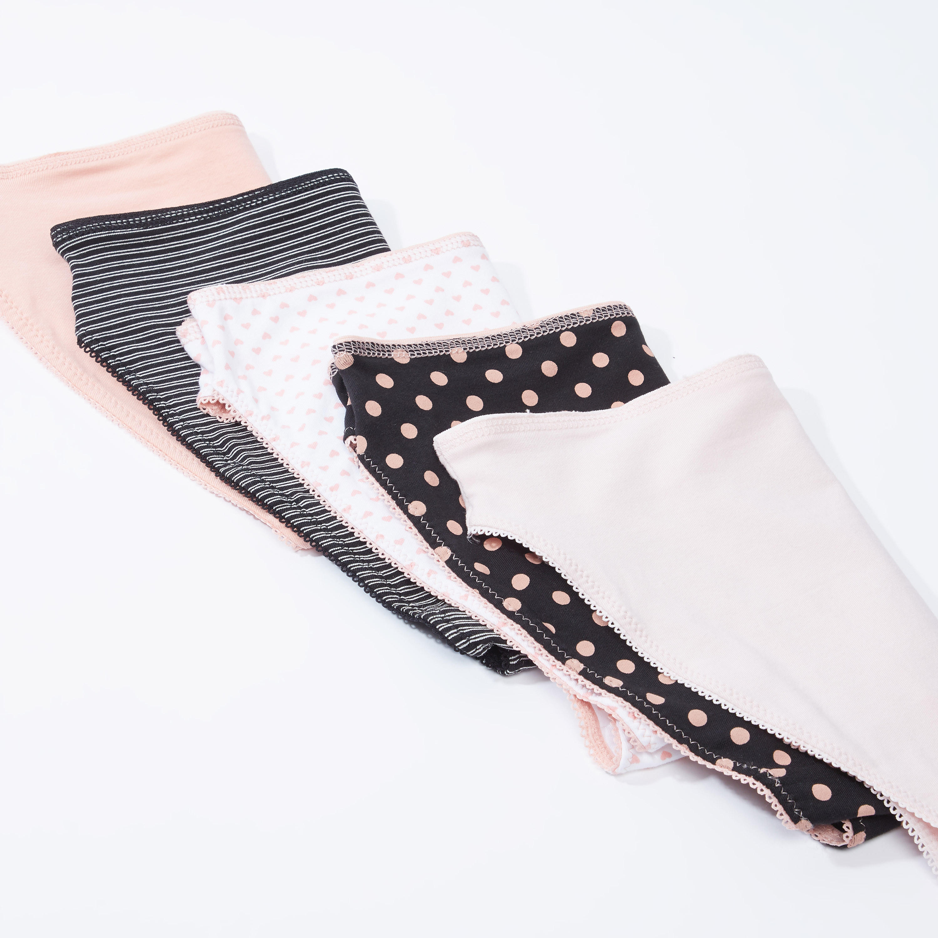 سراويل داخلية متنوعة بتفاصيل دانتيل - طقم من 5 قطع-women-clothing-lingerie-panties-image-3