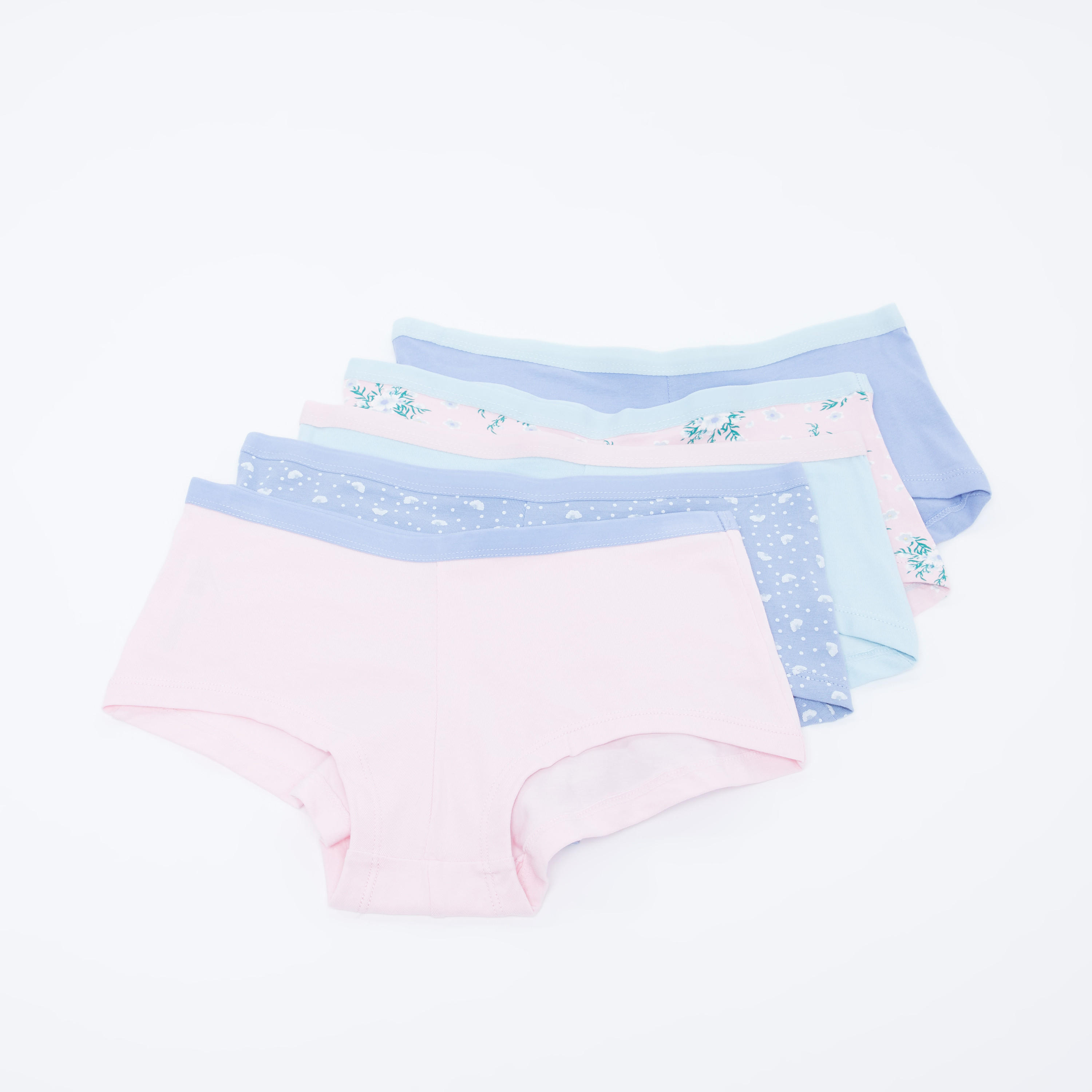 سراويل داخلية متنوعة بخصر مطّاطي - طقم من 5 قطع-women-clothing-lingerie-panties-image-1