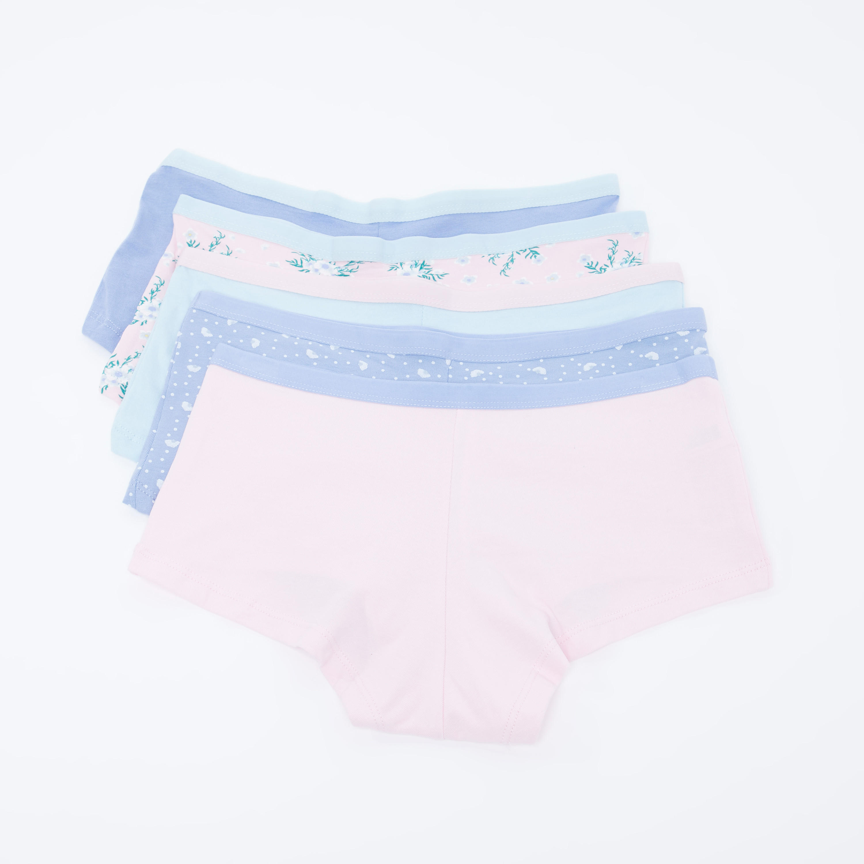 سراويل داخلية متنوعة بخصر مطّاطي - طقم من 5 قطع-women-clothing-lingerie-panties-image-2