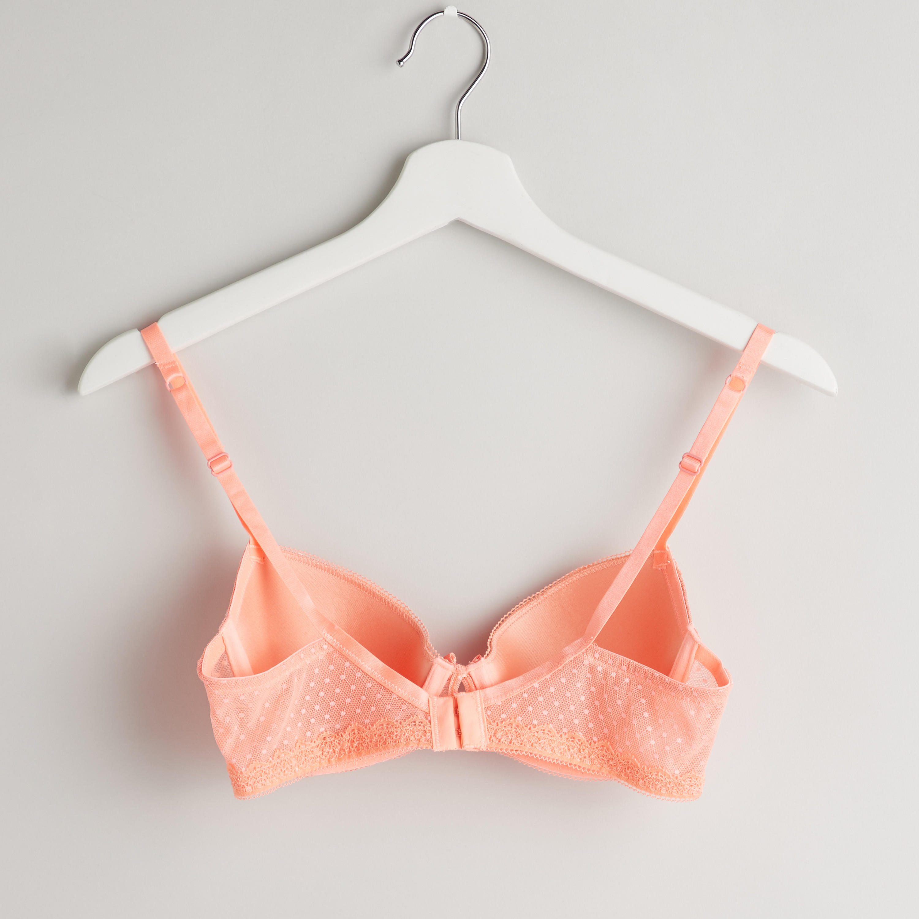 Lace Padded Bra with Hook and Eye Closure-women-clothing-lingerie-bras-image-2