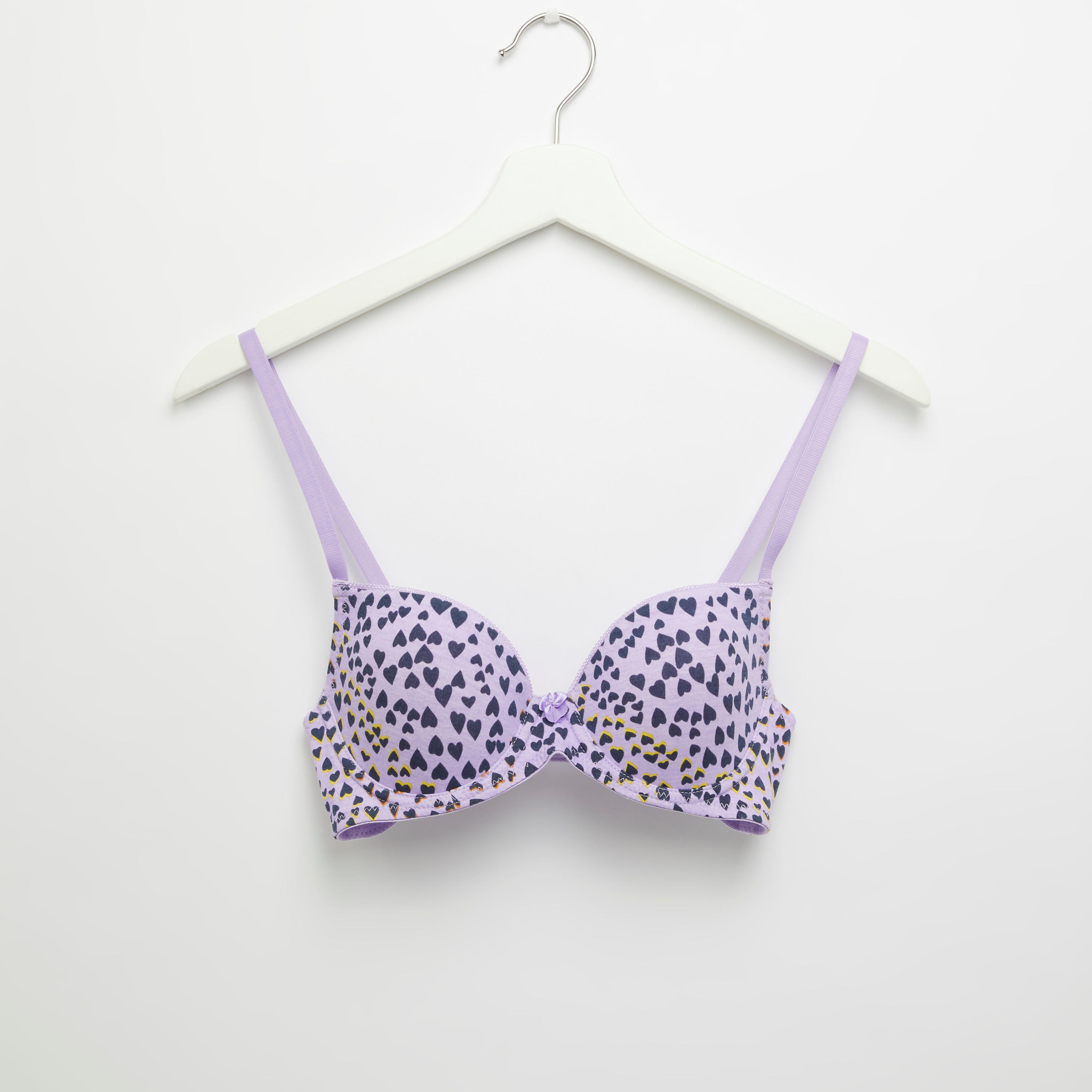 صدرية تيشيرت مبطنة بخطّافة إغلاق وطبعات-women-clothing-lingerie-bras-image-1