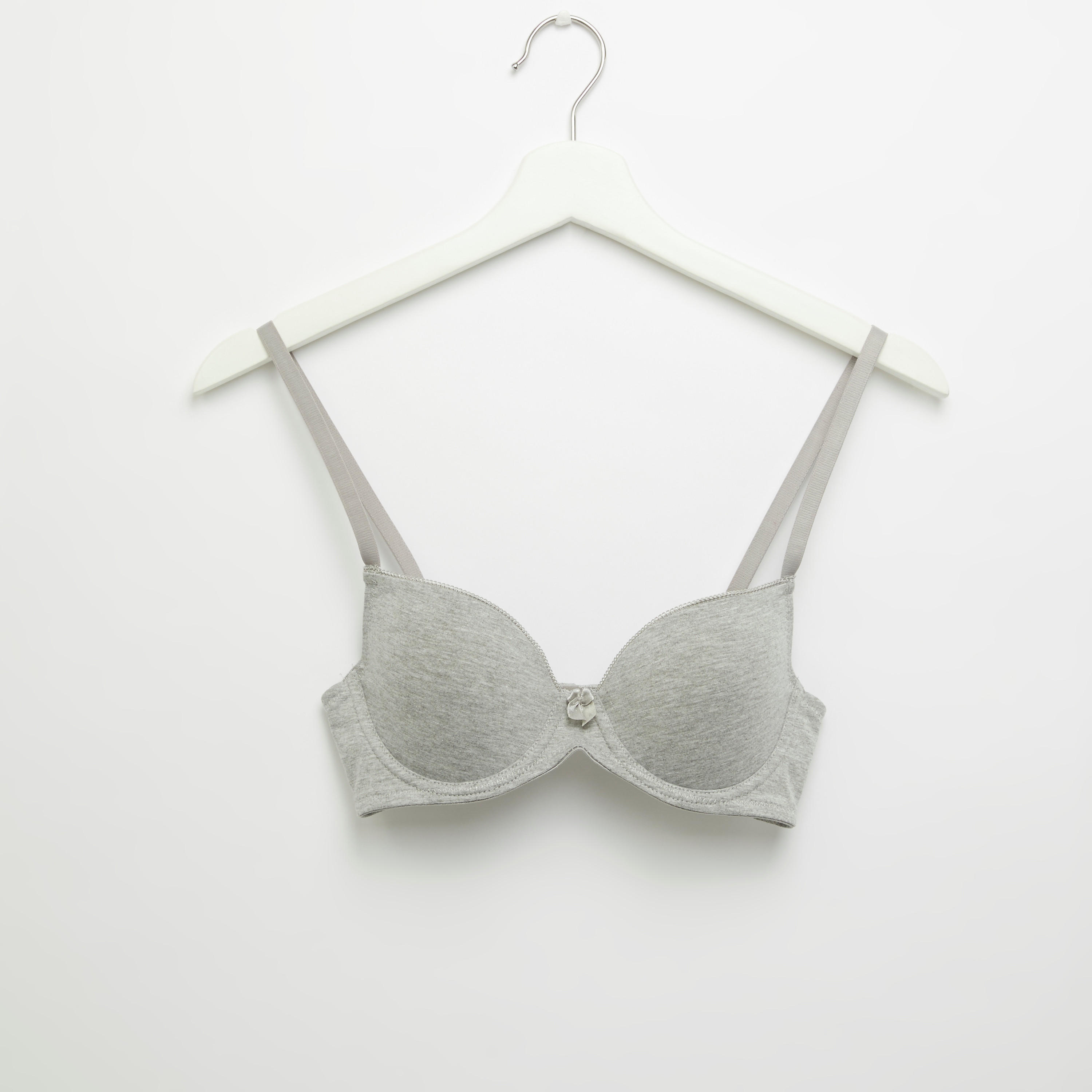 صدرية تيشيرت مبطنة سادة بخطّافة إغلاق-women-clothing-lingerie-bras-image-1