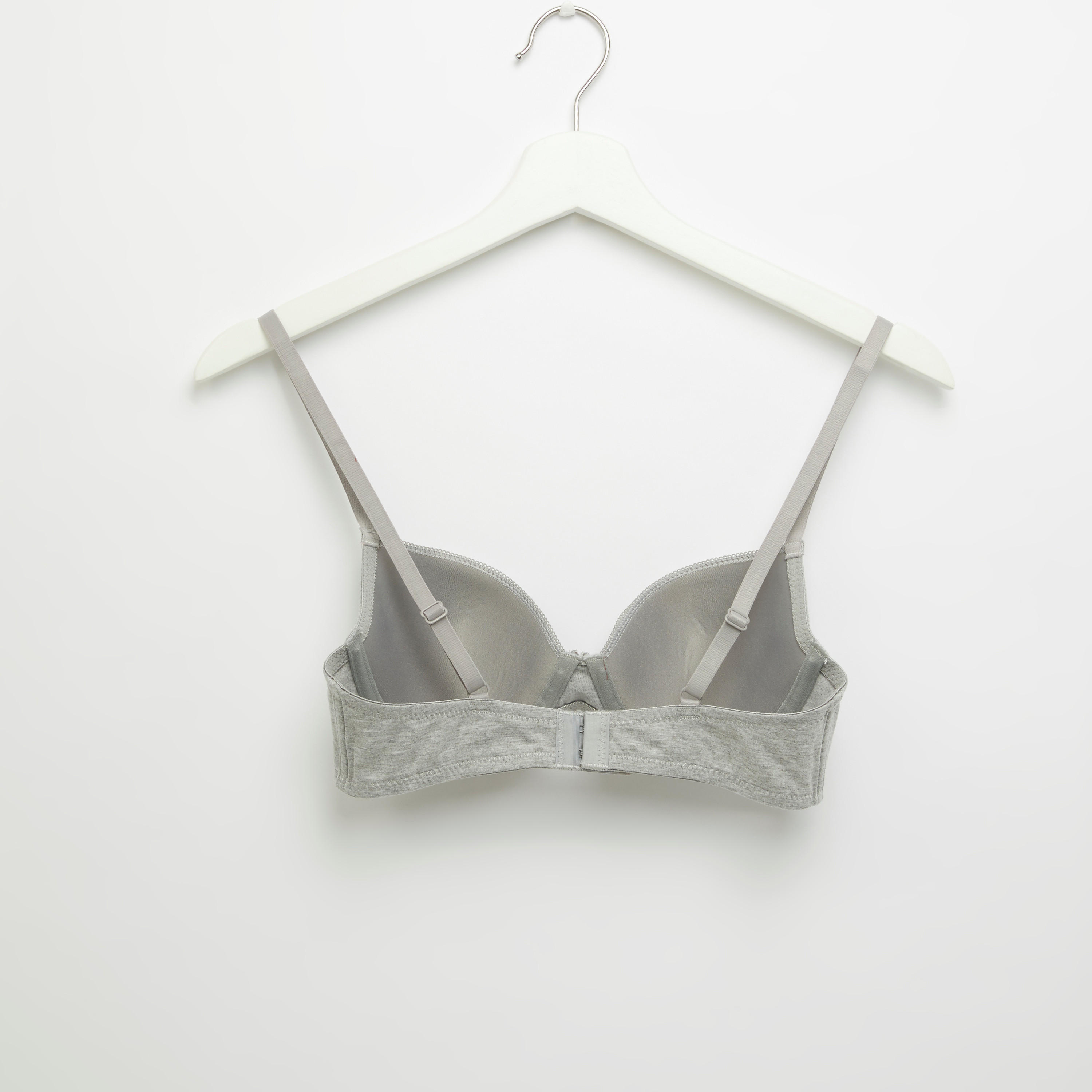 صدرية تيشيرت مبطنة سادة بخطّافة إغلاق-women-clothing-lingerie-bras-image-2