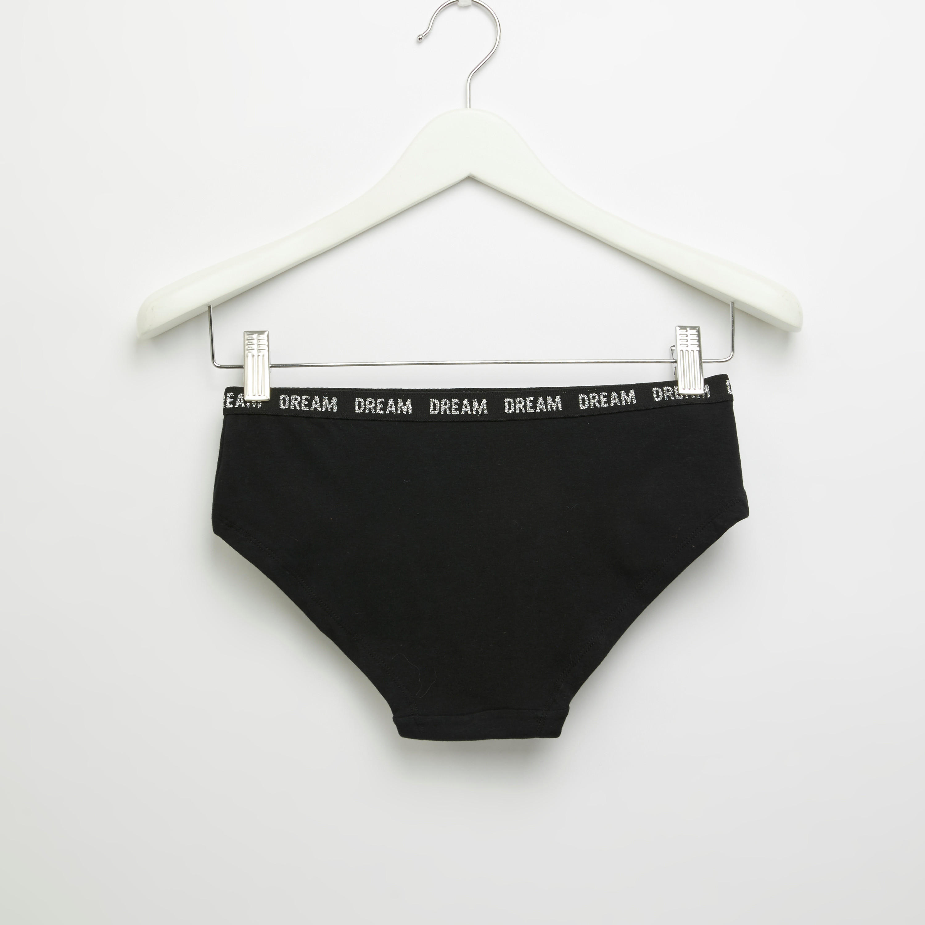 Solid Hipster Briefs with Printed Waistline-women-clothing-lingerie-panties-image-2