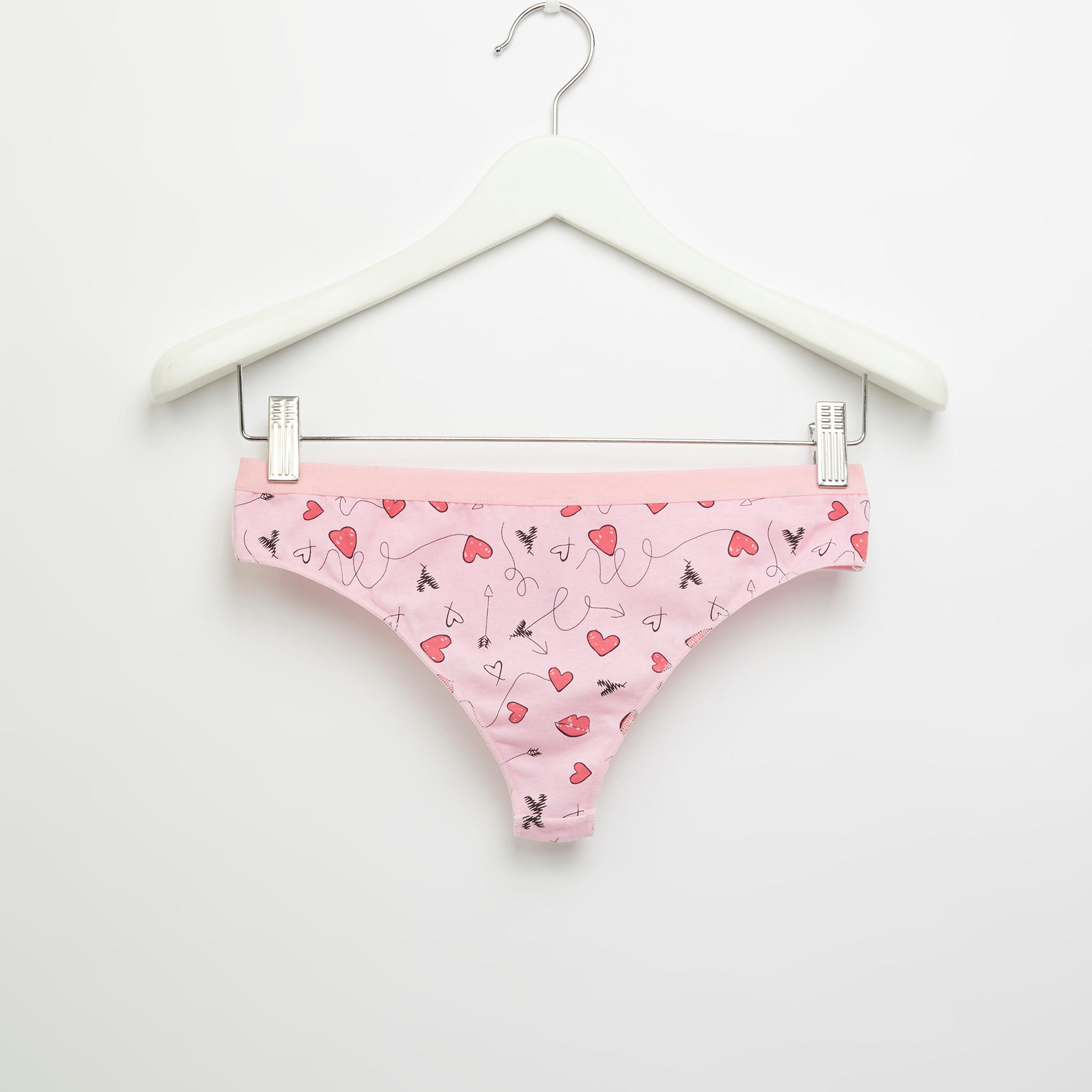 سراويل بكيني بخصر مطّاطي وطبعات-women-clothing-lingerie-panties-image-1