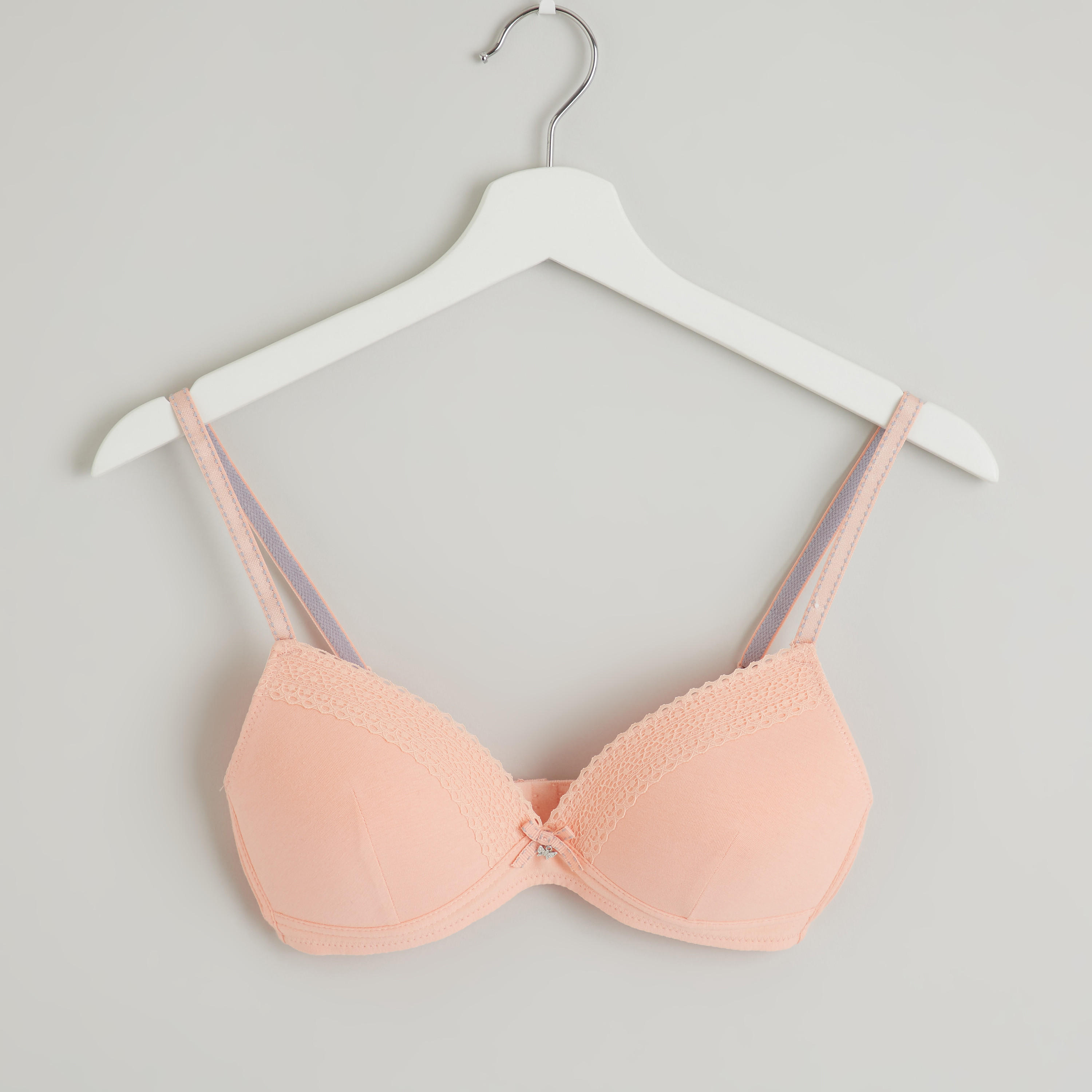 صدريّة تيشيرت مبطّنة بمشبك إغلاق ناعم - طقم من قطعتين-women-clothing-lingerie-bras-image-4