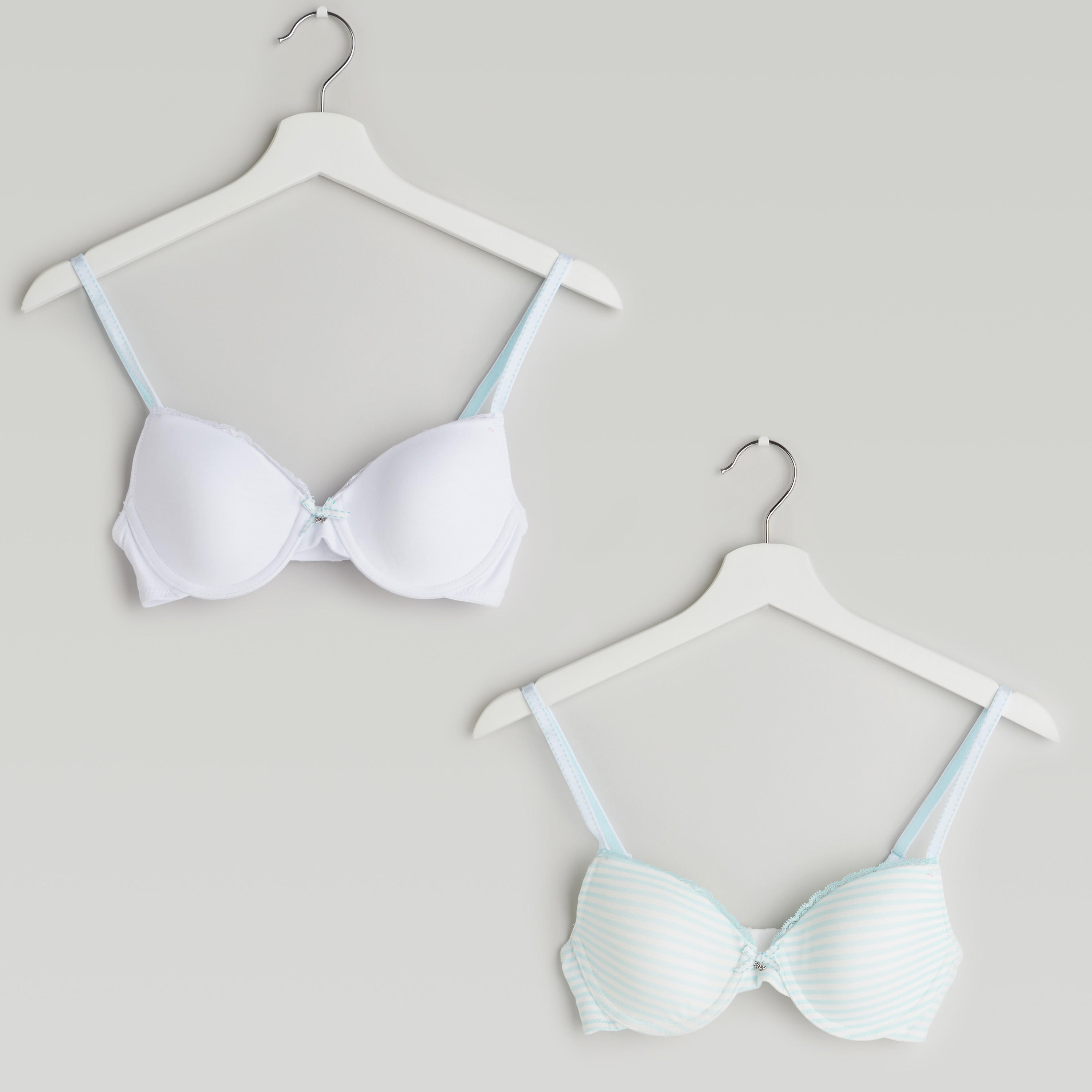 صدريّة تيشيرت مبطّنة بمشبك إغلاق - طقم من قطعتين متنوعتين-women-clothing-lingerie-bras-image-5