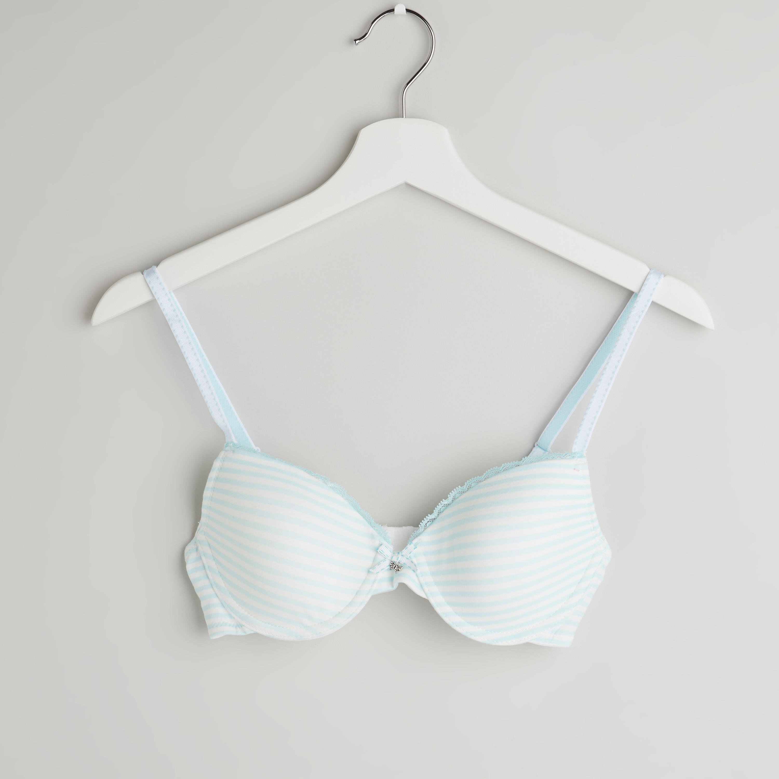 صدريّة تيشيرت مبطّنة بمشبك إغلاق - طقم من قطعتين متنوعتين-women-clothing-lingerie-bras-image-2