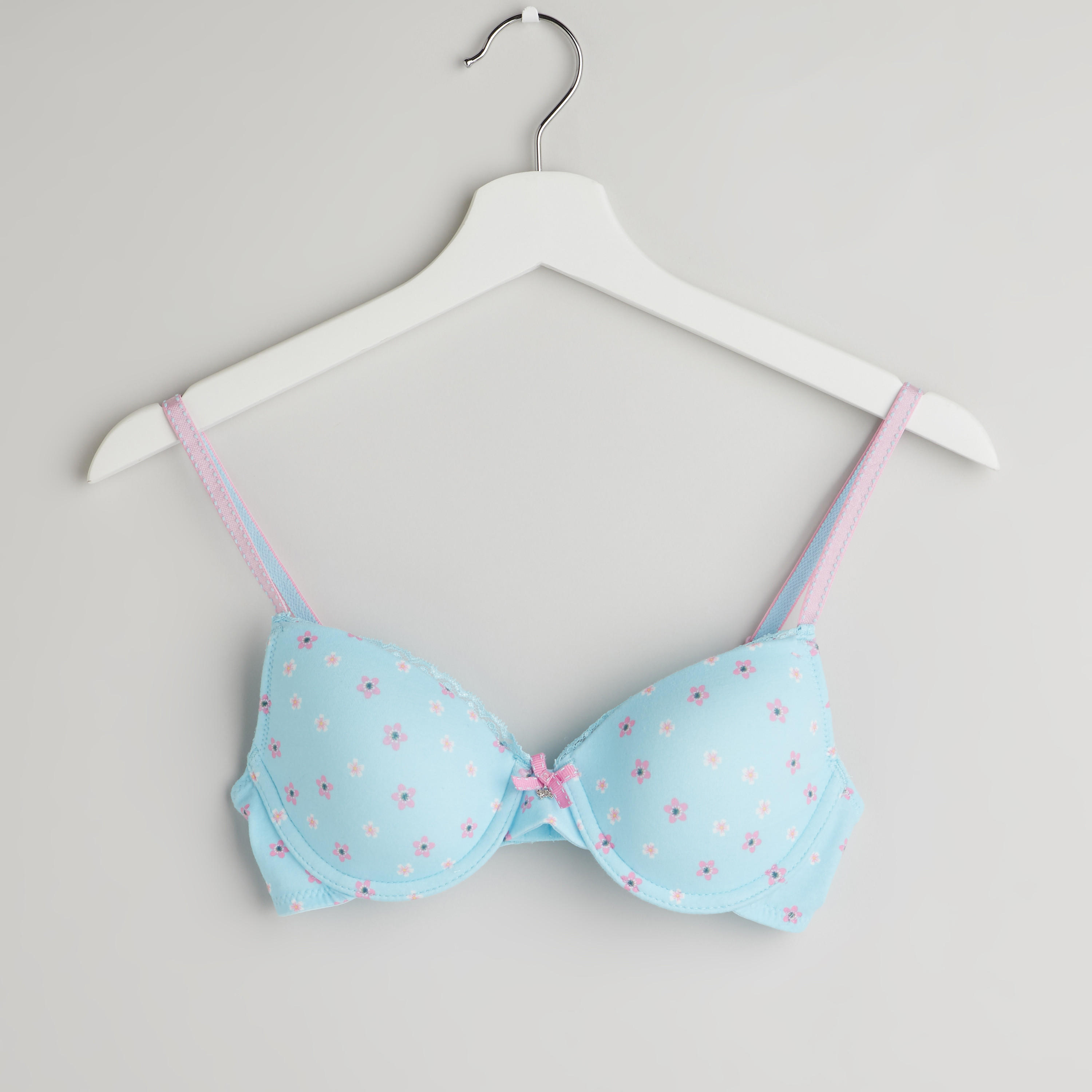 صدريّة تيشيرت مبطّنة بمشبك إغلاق - طقم من قطعتين متنوعتين-women-clothing-lingerie-bras-image-4