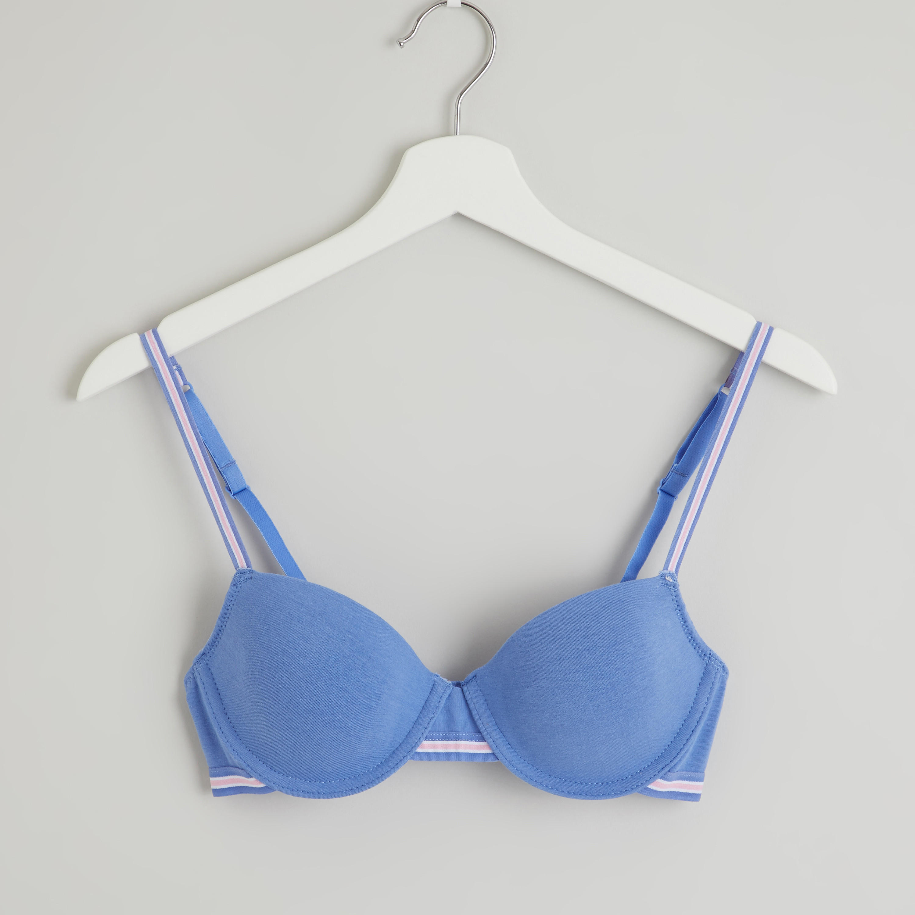 صدريّة تيشيرت مبطّنة بمشبك إغلاق ناعم - طقم من قطعتين متنوعتين-women-clothing-lingerie-bras-image-4