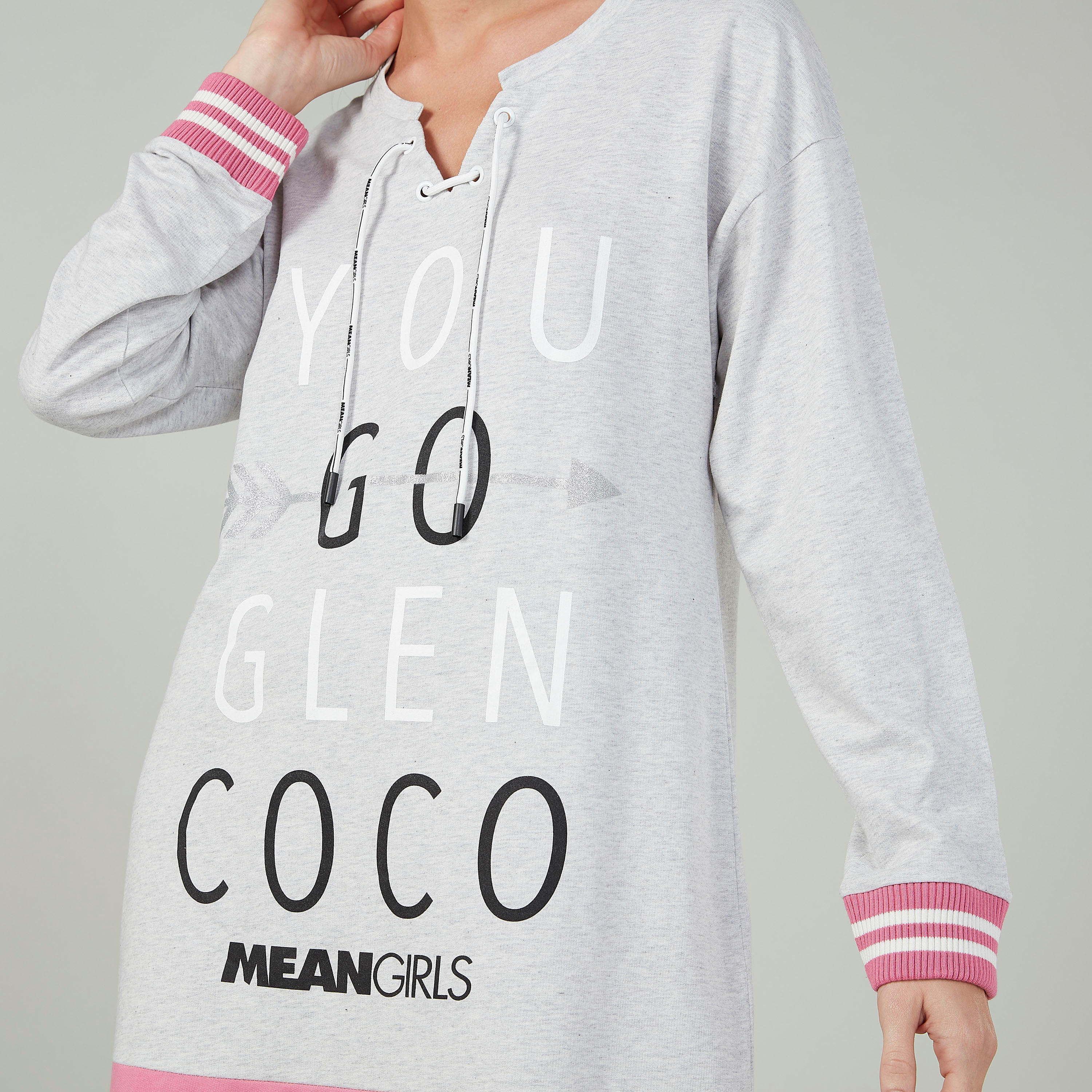 قميص نوم مستدام بأكمام طويلة وأربطة وطبعات-women-clothing-nightwear-nighties-image-3