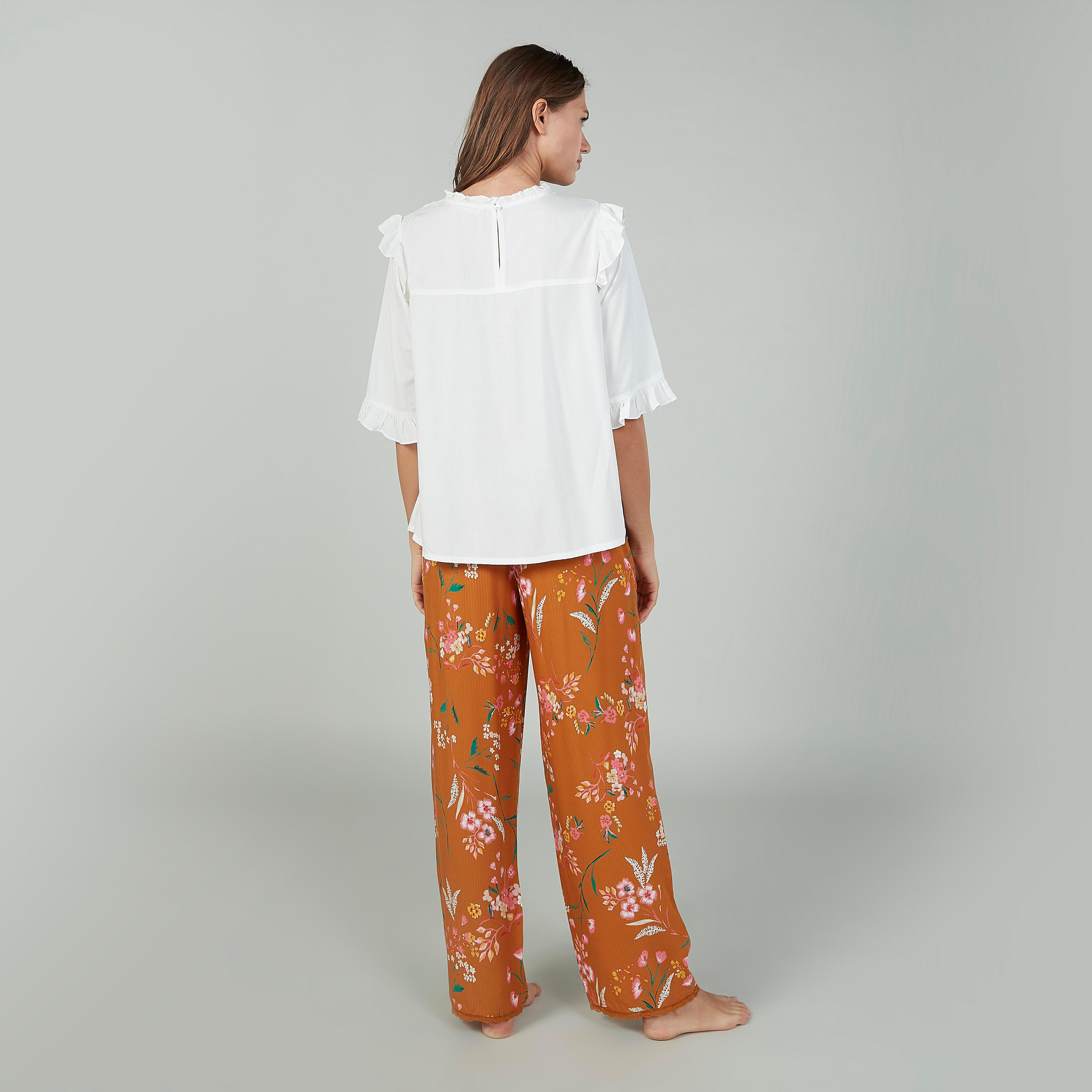 Printed Round Neck Top and Full Length Pyjama Set-women-clothing-nightwear-pyjamas-longsets-image-4