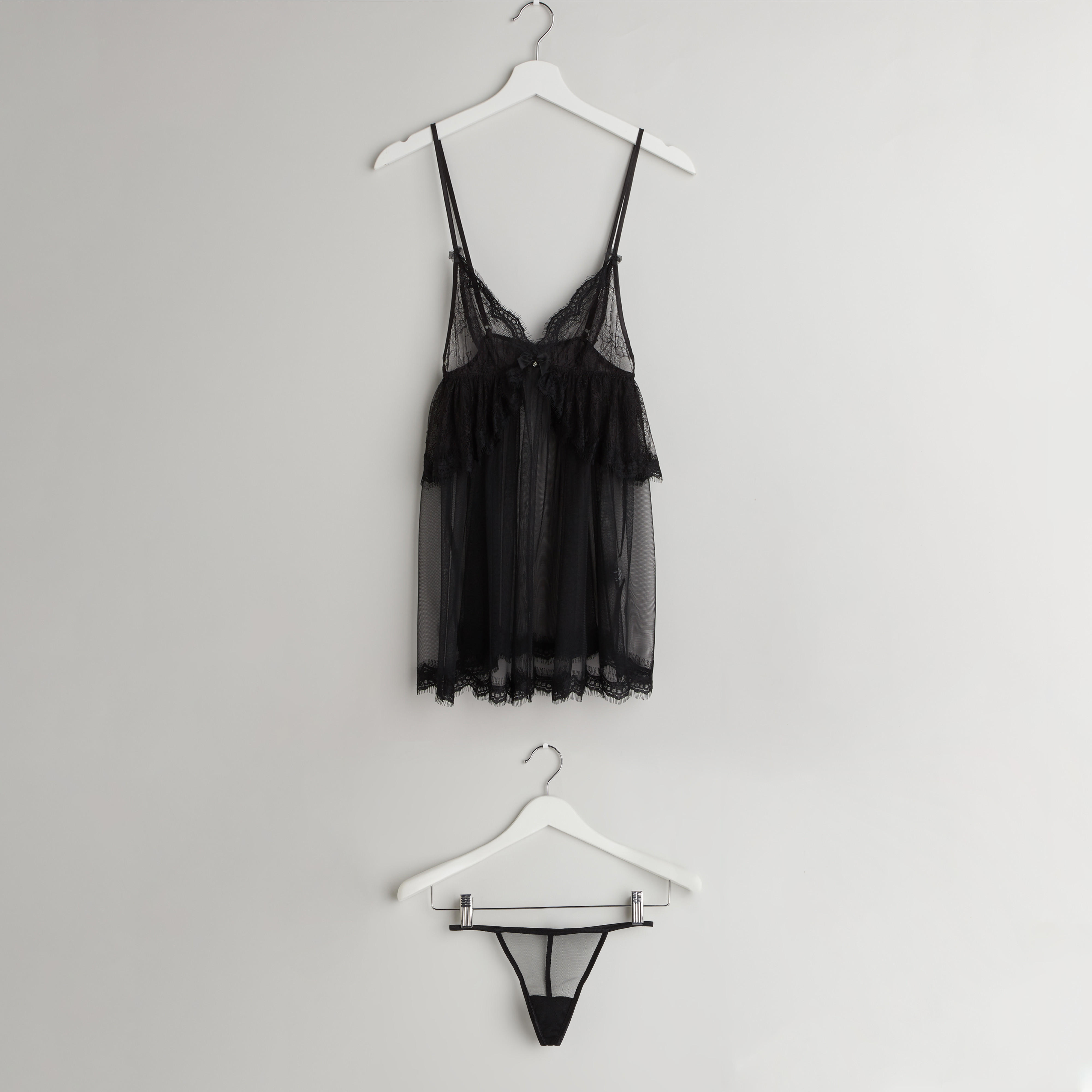 بيبي دول دانتيل دون أكمام مع ثونج-women-clothing-lingerie-babydollsandbodysuits-image-1