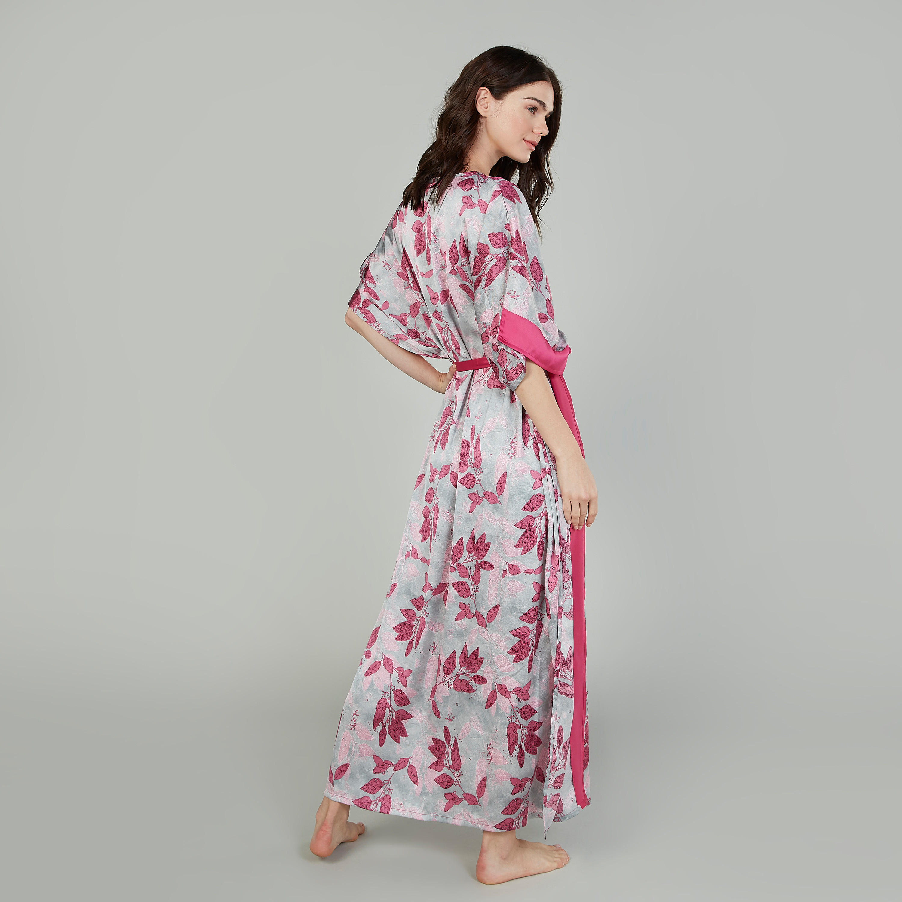 قميص نوم بأكمام متصلة وأربطة وطبعات-women-clothing-nightwear-nighties-image-2