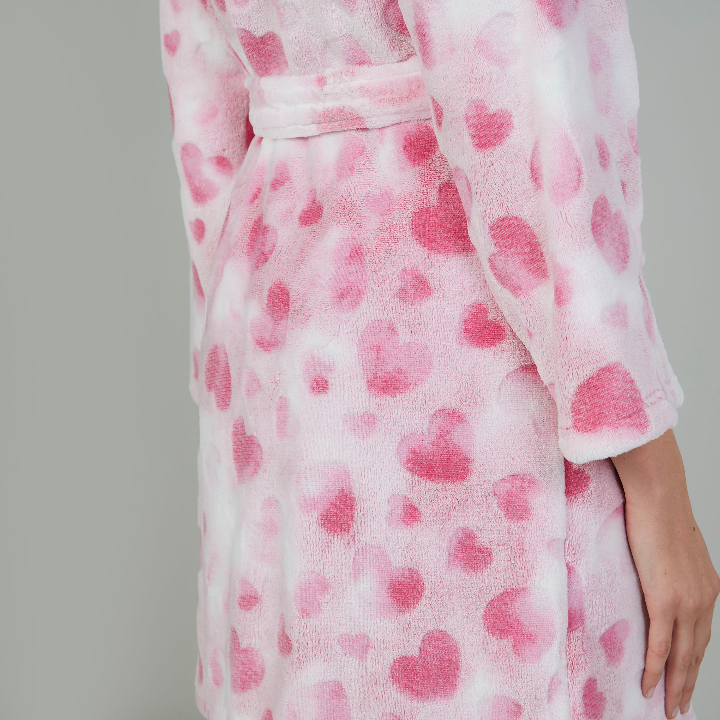 Printed Nightrobe with Long Sleeves and Pocket Detail-women-clothing-nightwear-robes-image-5