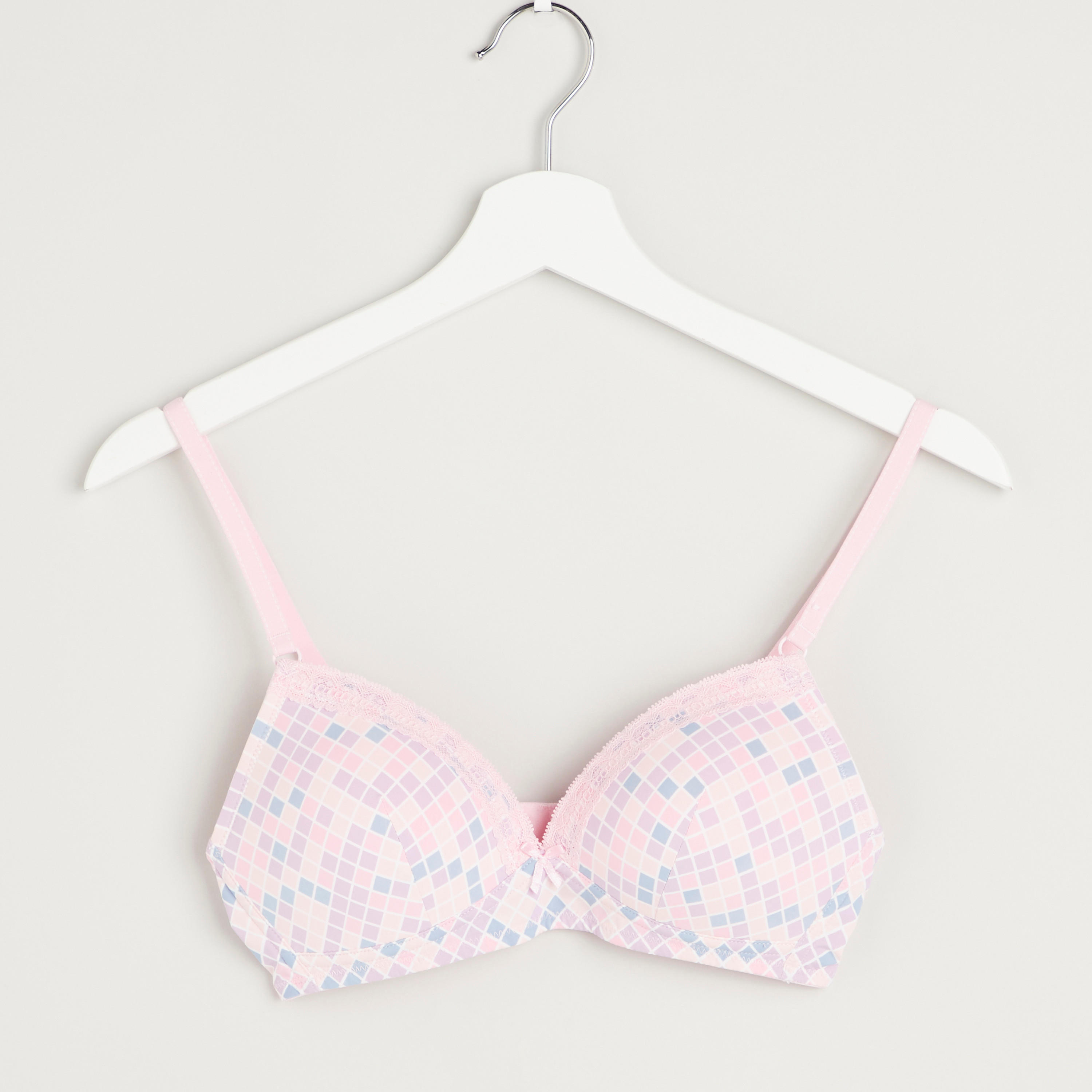 صدريّة تيشيرت متنوعة بمشبك إغلاق - طقم من قطعتين متنوعتين-women-clothing-lingerie-bras-image-4