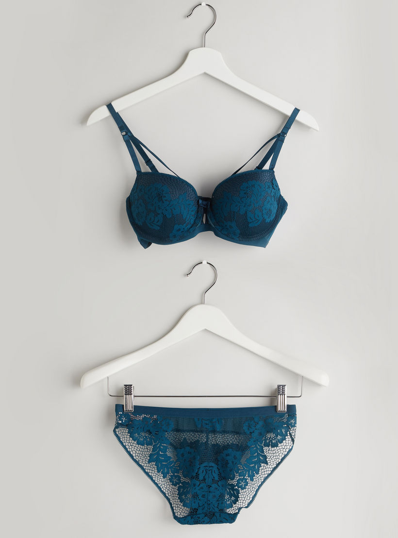 Lace Padded Push-Up Bra with Hipster Briefs-women-clothing-lingerie-lingeriesets-image-1