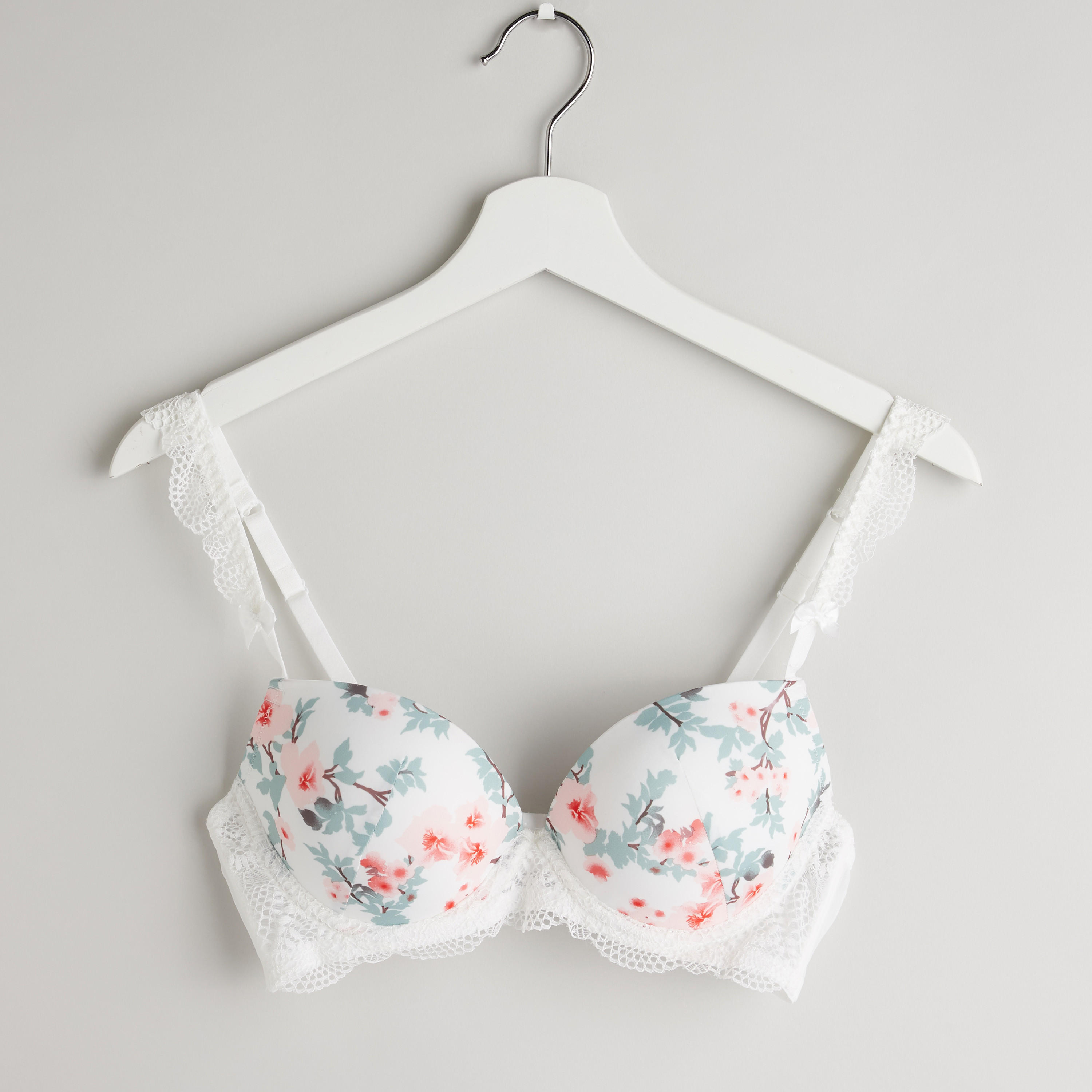 طقم سراويل داخلية وصدريّة بلانج مبطّنة بطبعات زهرية-women-clothing-lingerie-lingeriesets-image-2