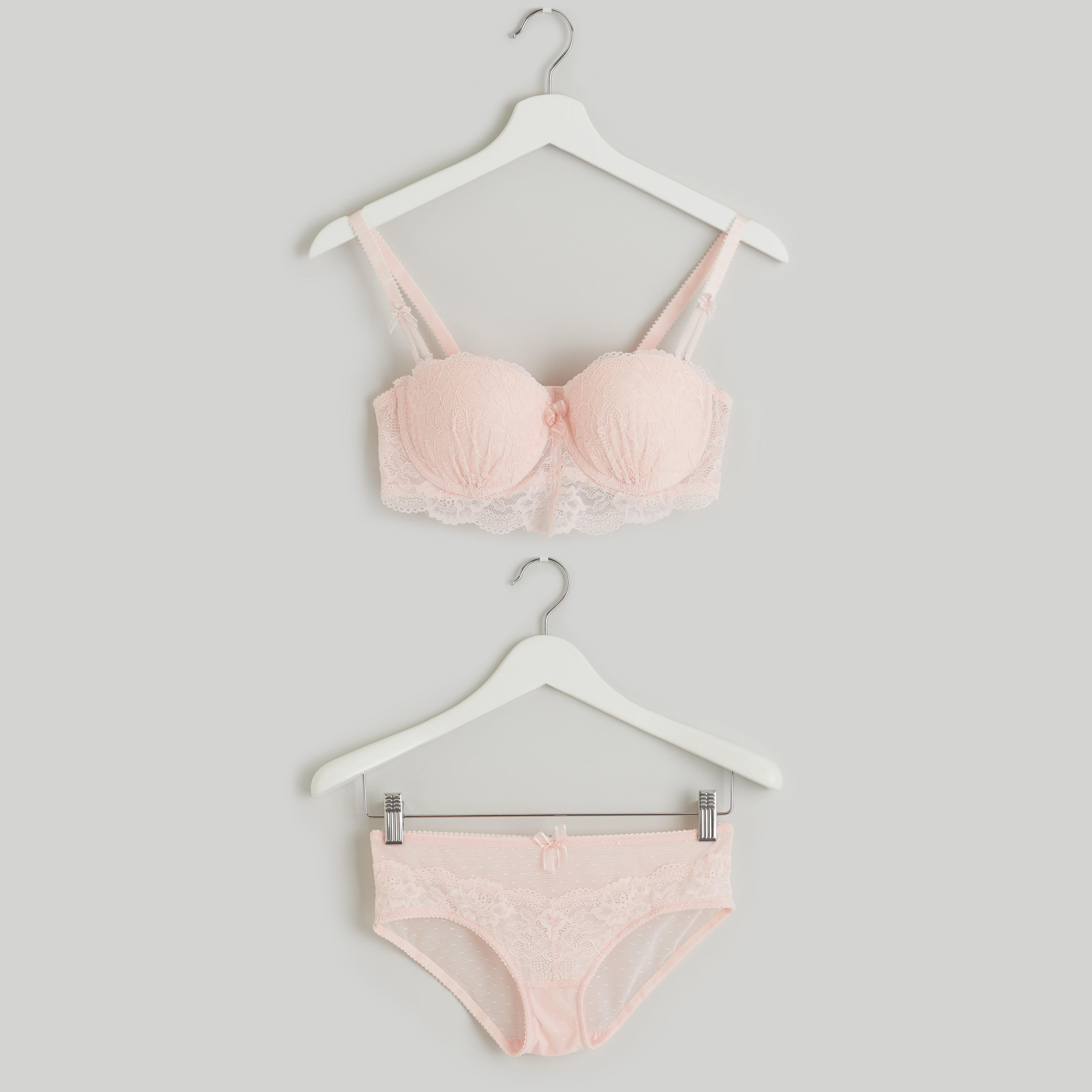 Lace Padded Balconette Bra with Hipster Briefs-women-clothing-lingerie-lingeriesets-image-1