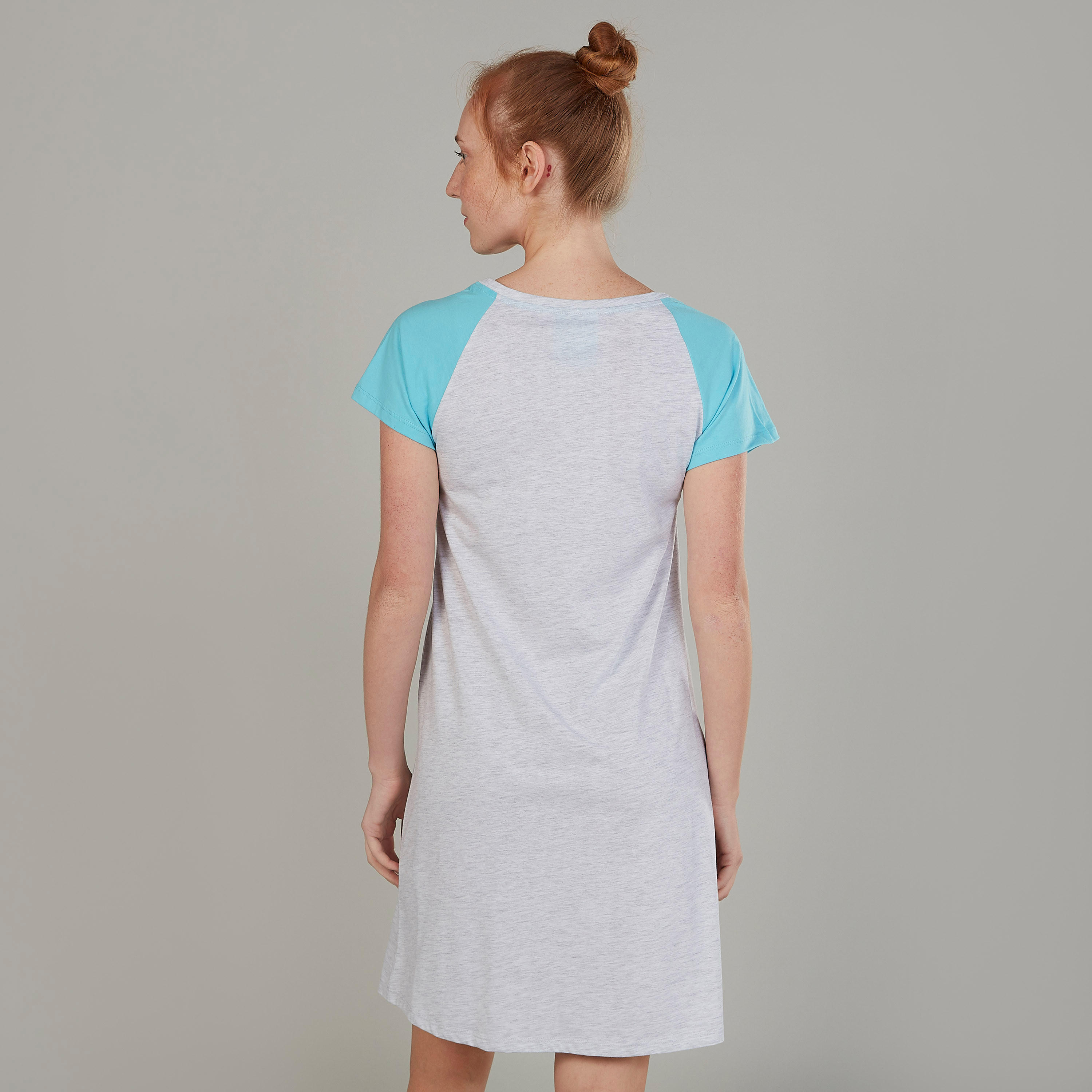 طقم قمصان نوم مستدام بطبعات وأكمام مغايرة - قطعتين-women-clothing-nightwear-nighties-image-6