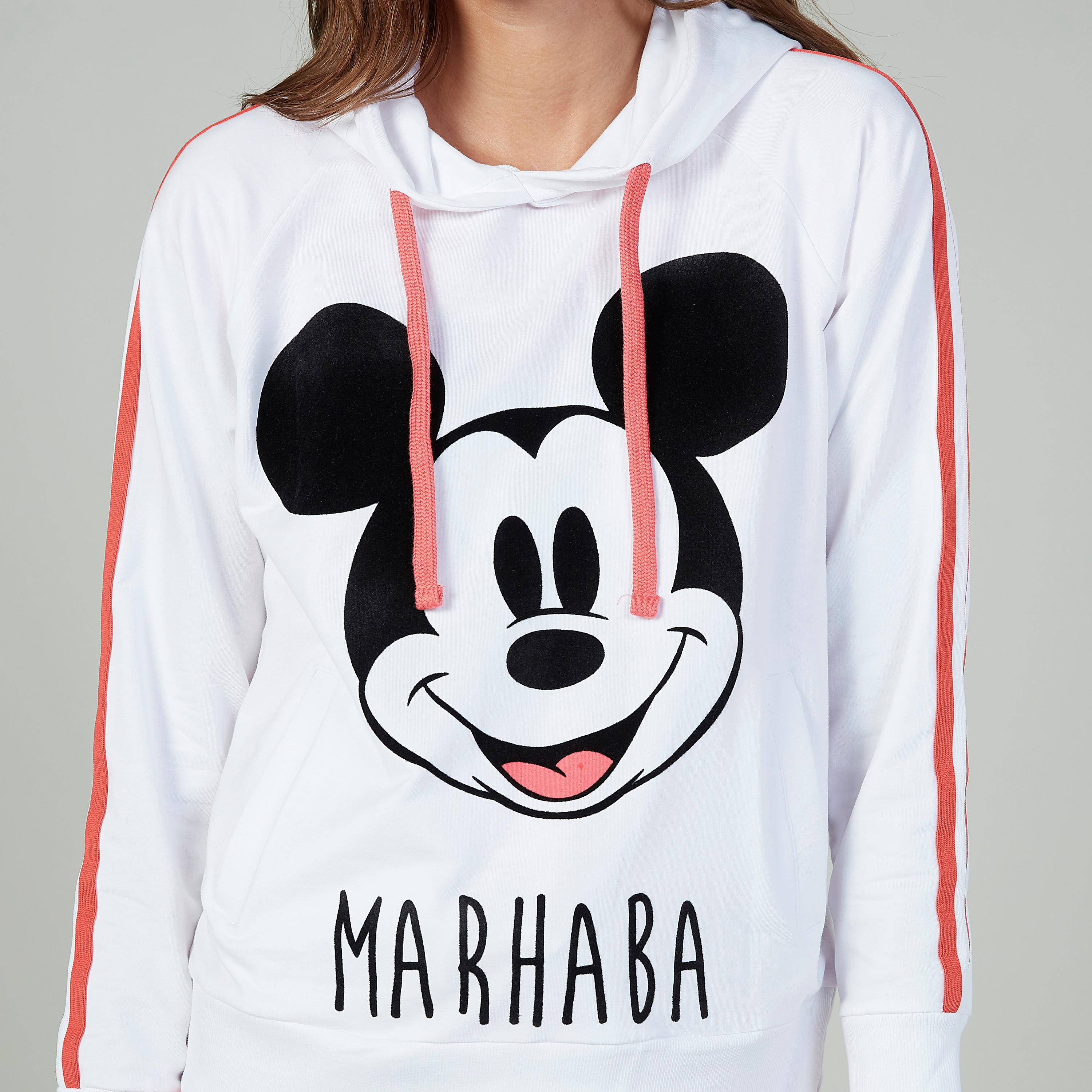 سويت شيرت بقبّعة وأكمام طويلة وطبعات ميكي ماوس-women-clothing-nightwear-pyjamas-tops-image-3