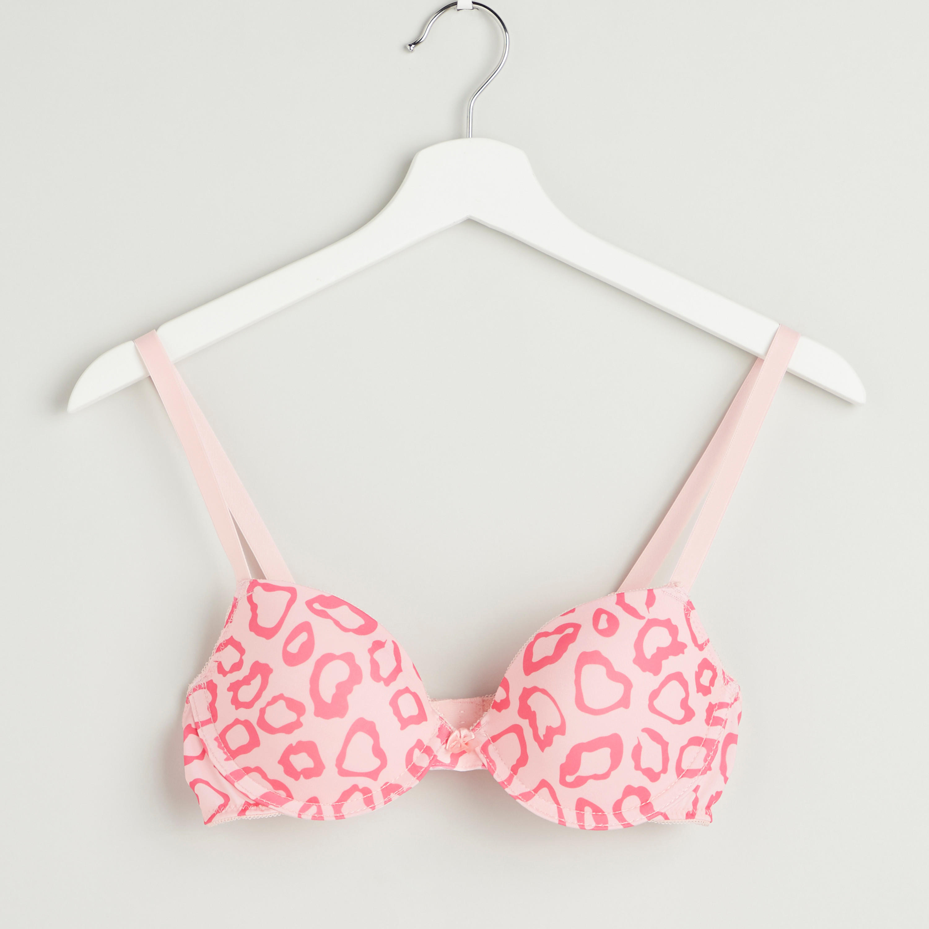 صدرية تيشيرت مبطنة بخطّافة إغلاق وطبعات-women-clothing-lingerie-bras-image-1