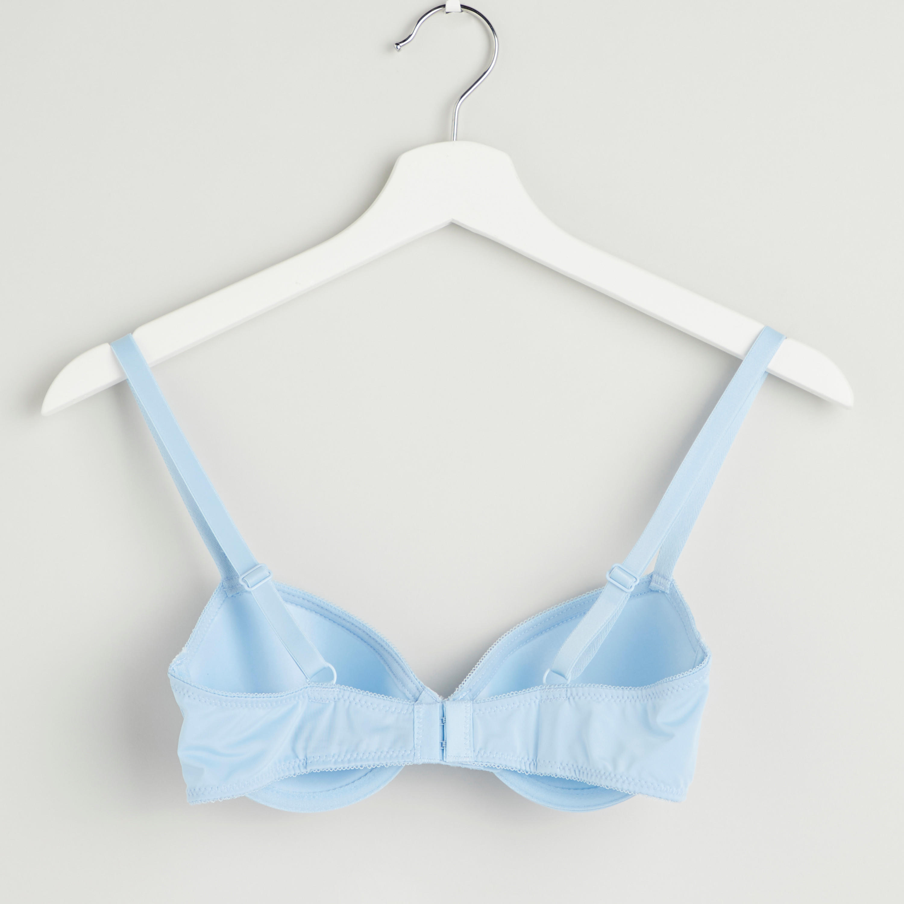 صدرية تيشيرت سادة مبطنة بخطّافة إغلاق-women-clothing-lingerie-bras-image-2