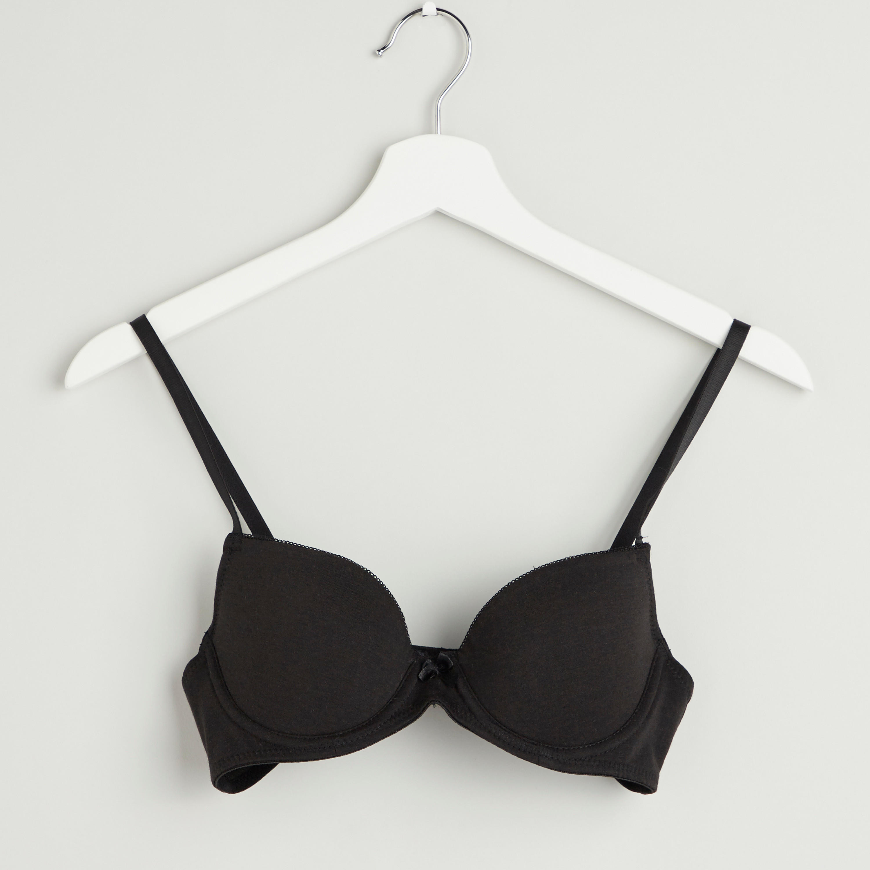 صدريّة بلانج سادة مبطّنة بخطّاف إغلاق-women-clothing-lingerie-bras-image-2