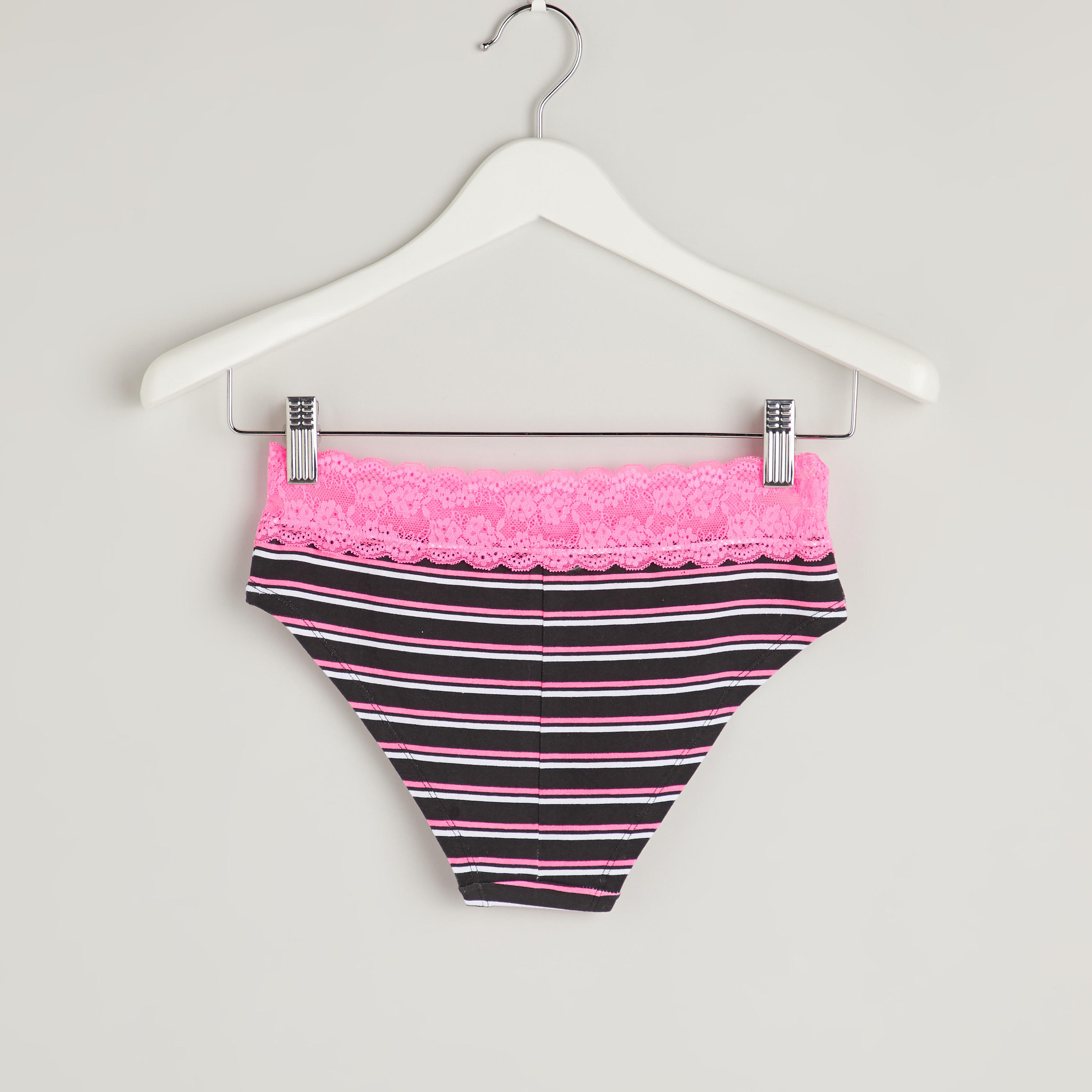 Striped Hipster Briefs with Lace Detail-women-clothing-lingerie-panties-image-2