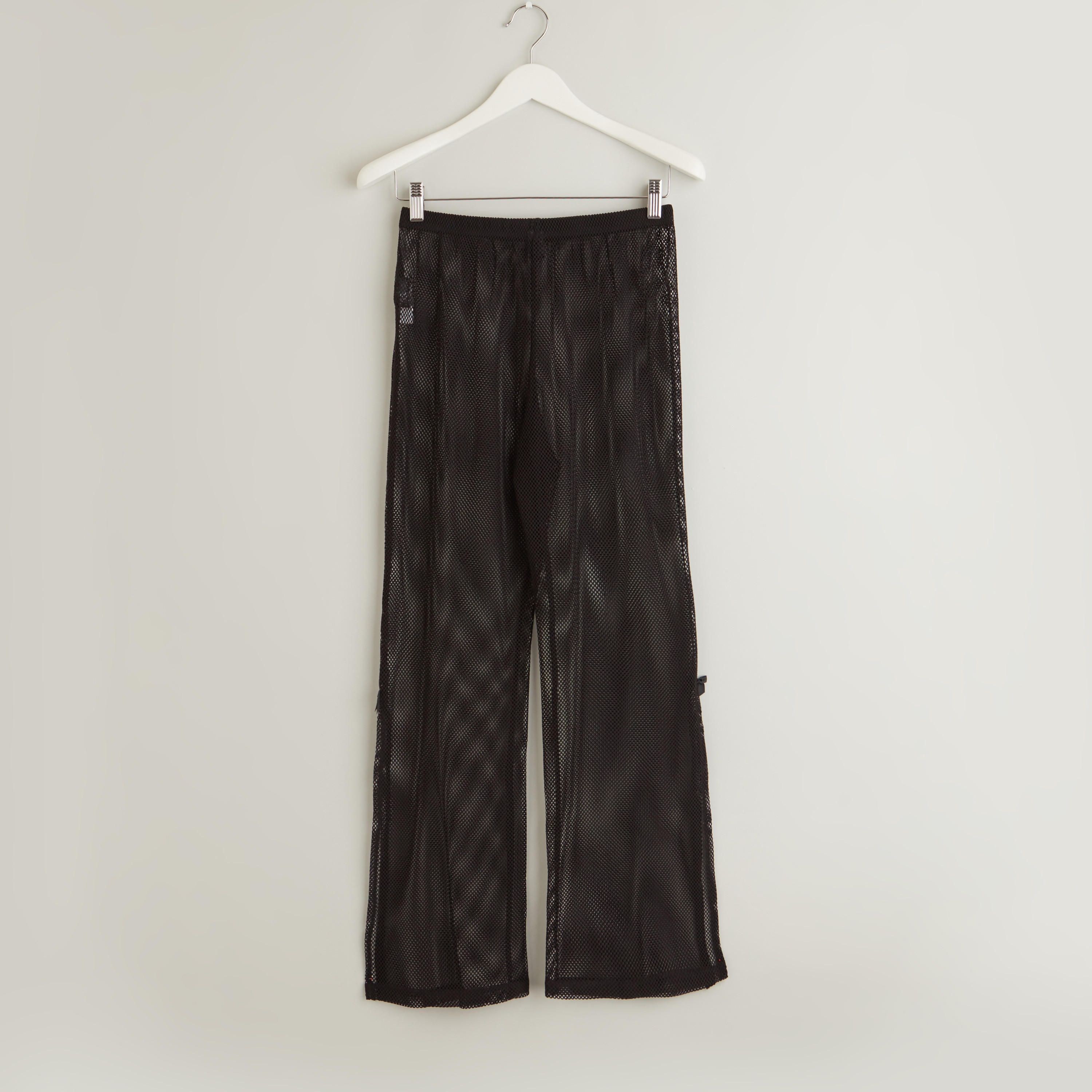 طقم بنطلون بيجاما طويل وبلوزة بارزة الملمس دون أكمام بياقة V-women-clothing-nightwear-pyjamas-longsets-image-5